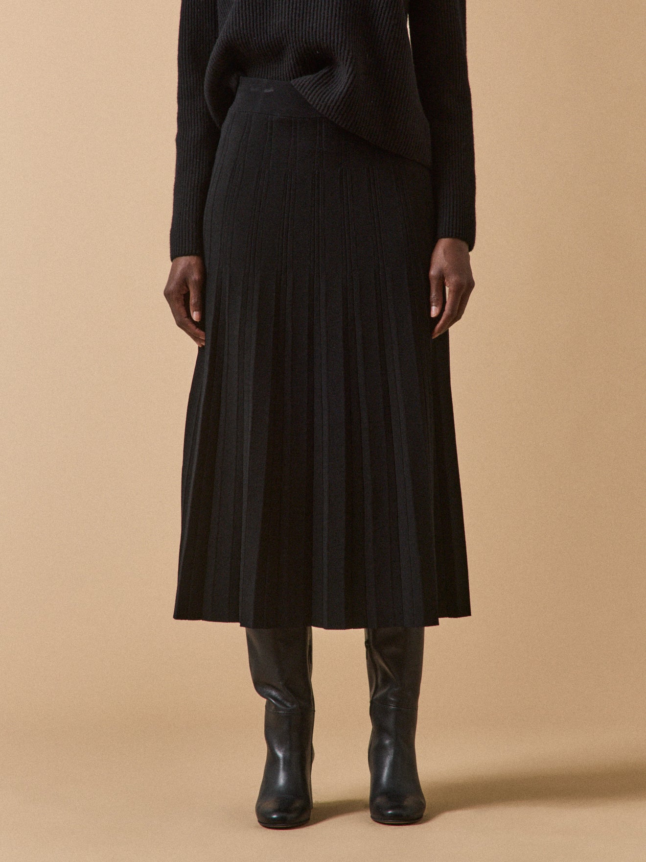 Damesplissérok in tricot - "The Classic à la Française" collectie