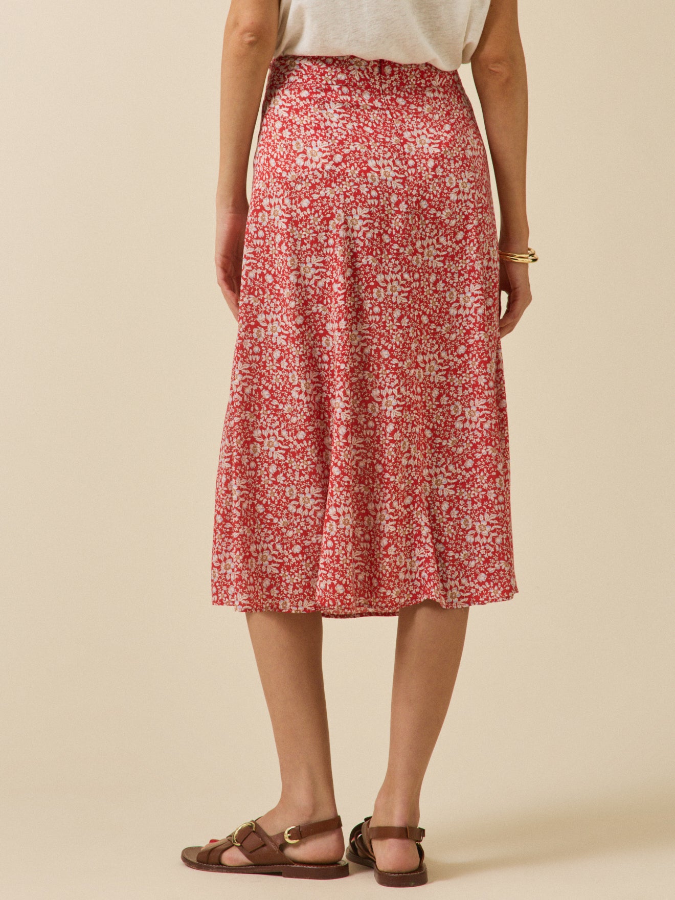 Jupe mi-longue femme tissu Liberty - Limited Collection