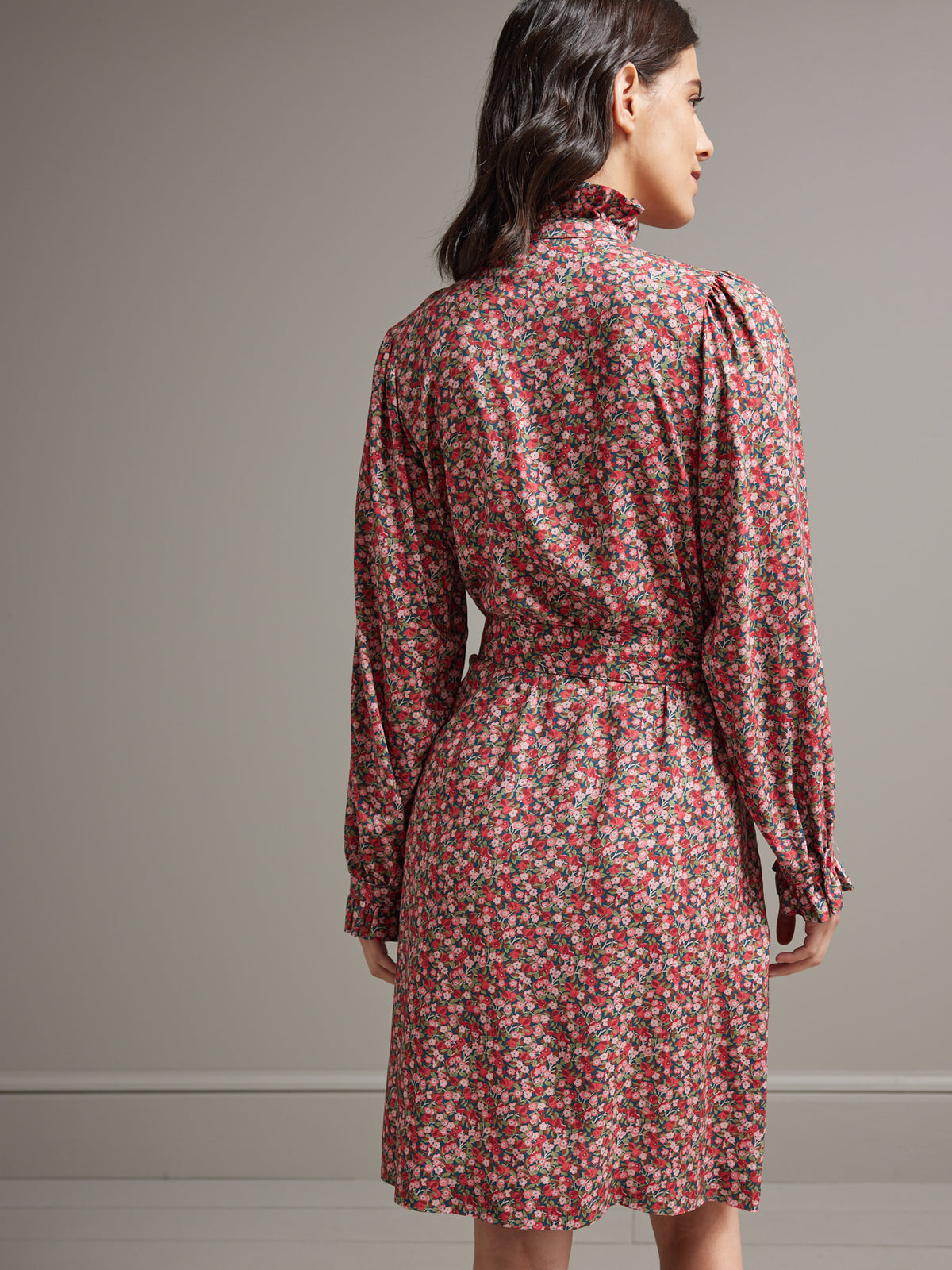 Damesjurk met ruchekraag in Liberty - Limited Collection