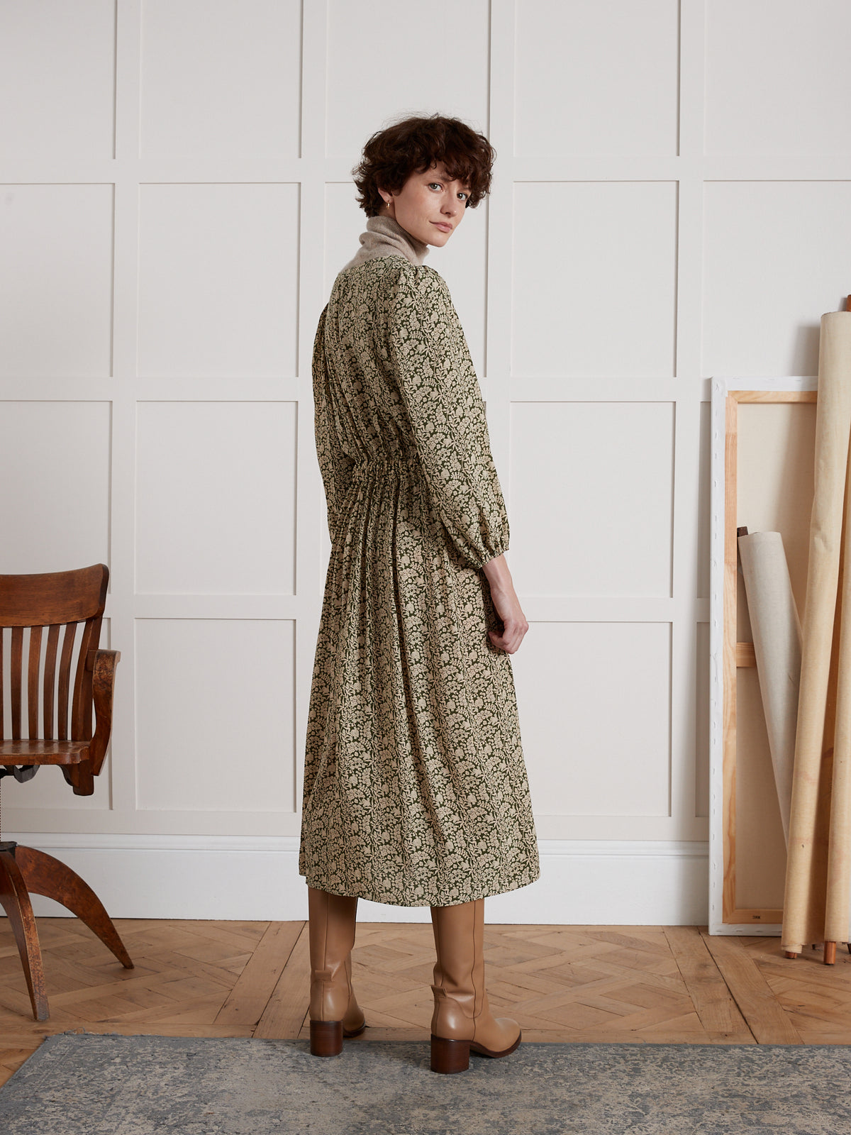 Lange damesjurk met Gladys-print van Pablo Piatti
