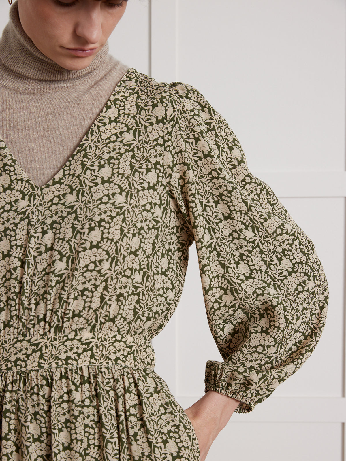 Lange damesjurk met Gladys-print van Pablo Piatti