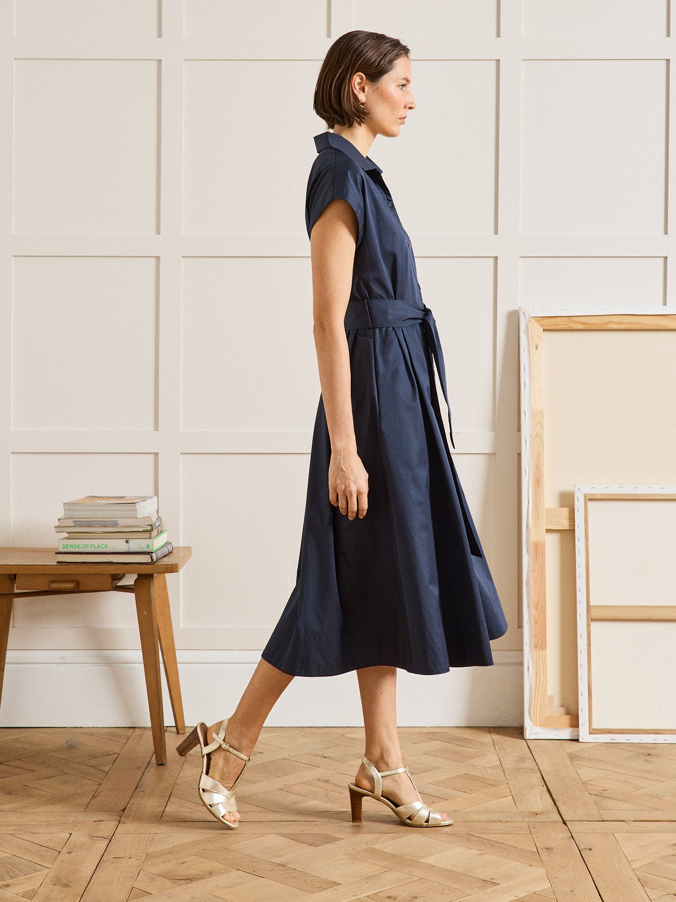 Robe cérémonie femme popeline satinée