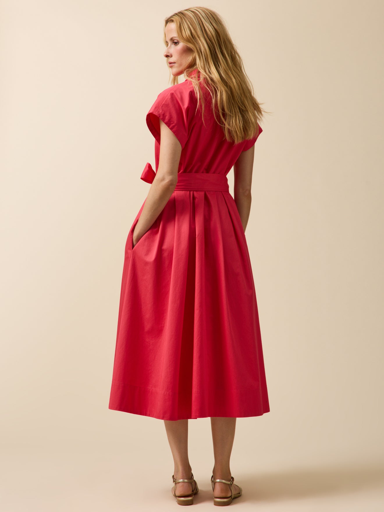 Robe cérémonie femme popeline satinée