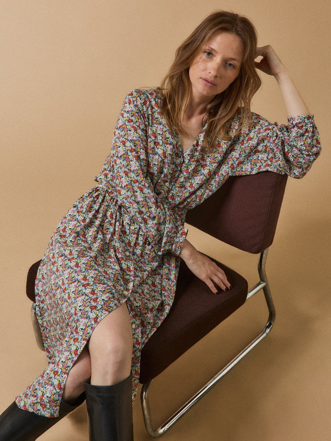 Robe longue femme tissu Liberty Libby - Limited Collection