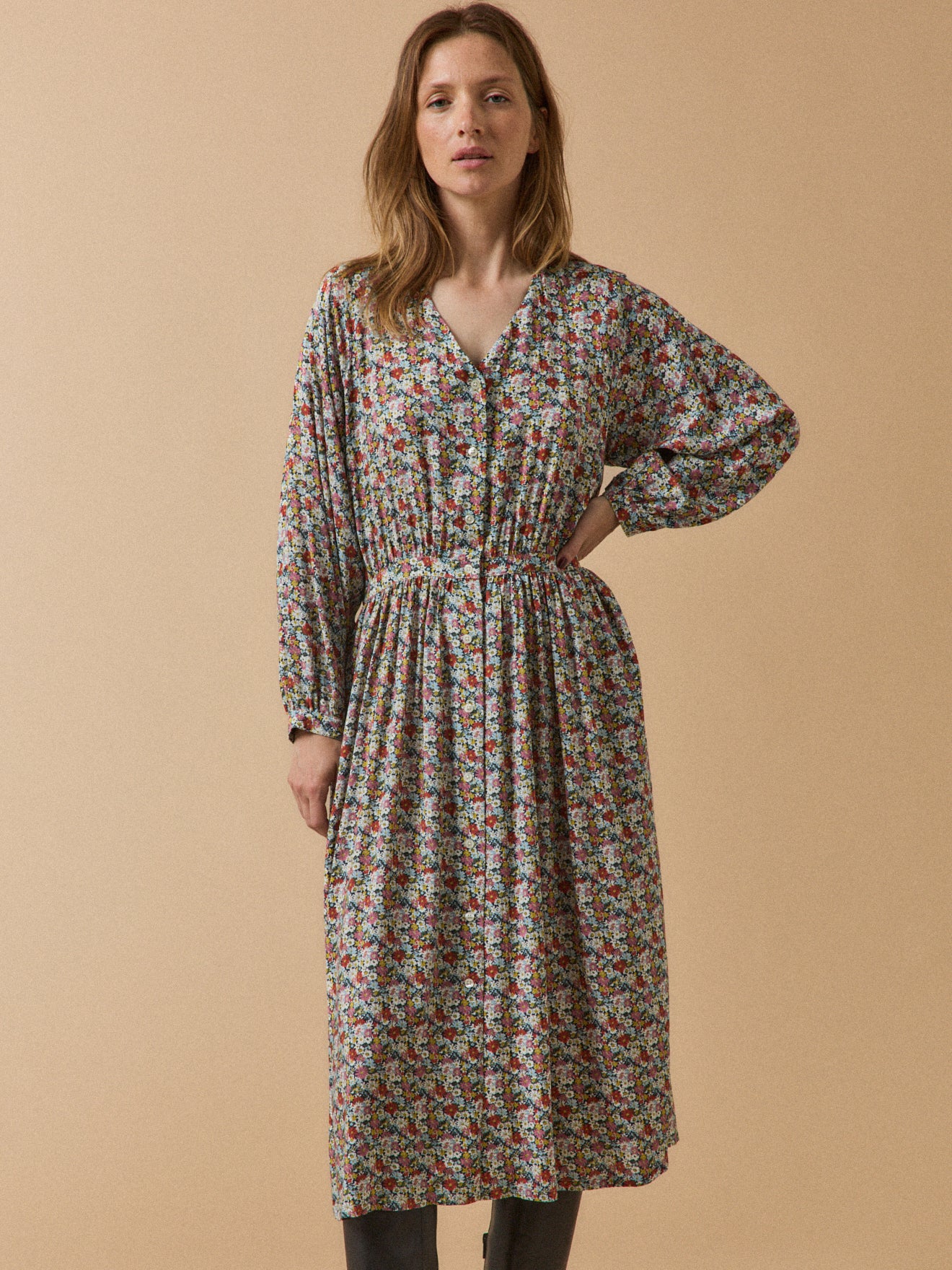 Robe longue femme tissu Liberty Libby - Limited Collection