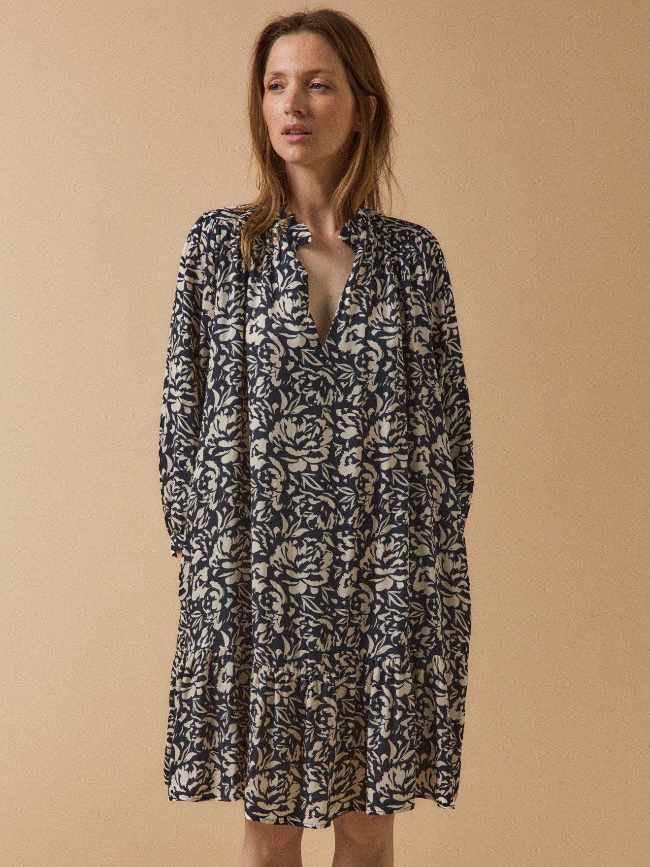 Robe housse courte femme viscose imprimé Luna