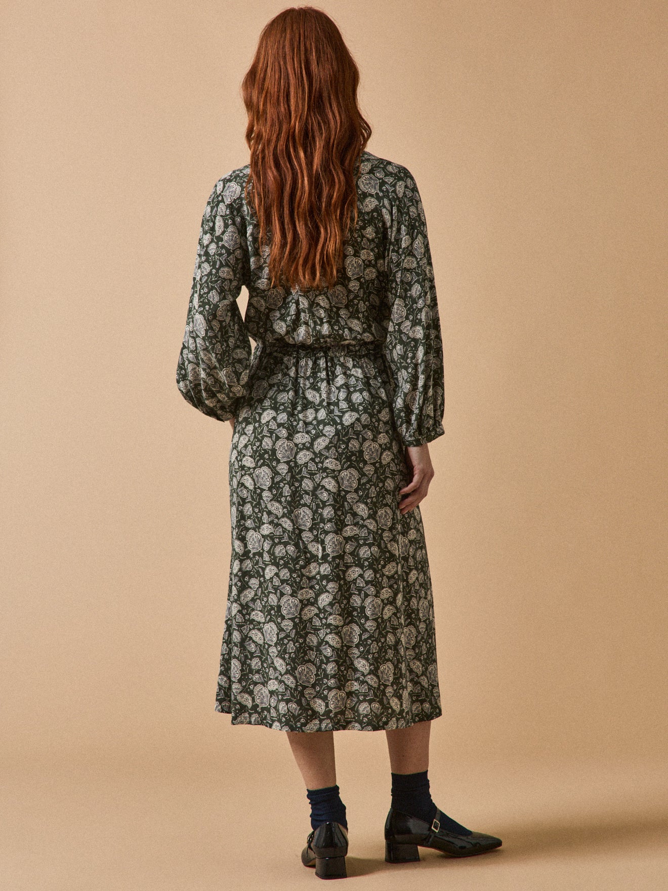 Halflange damesjurk met Lilith-print