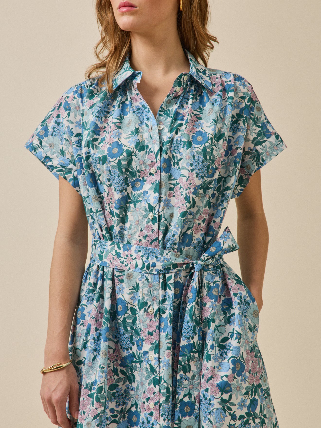 Mouwloze damesjurk in Liberty-stof - Limited Collection