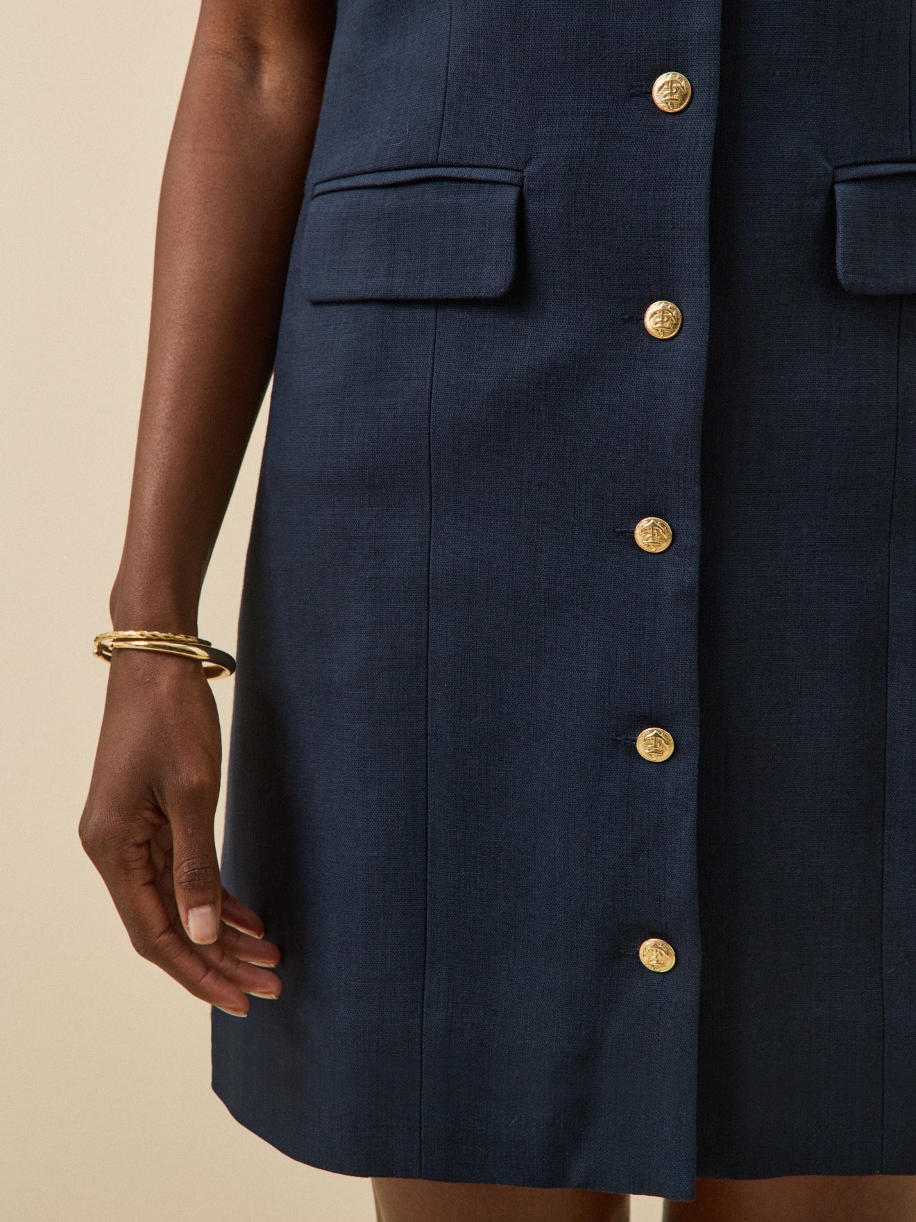 Robe courte sans manches femme