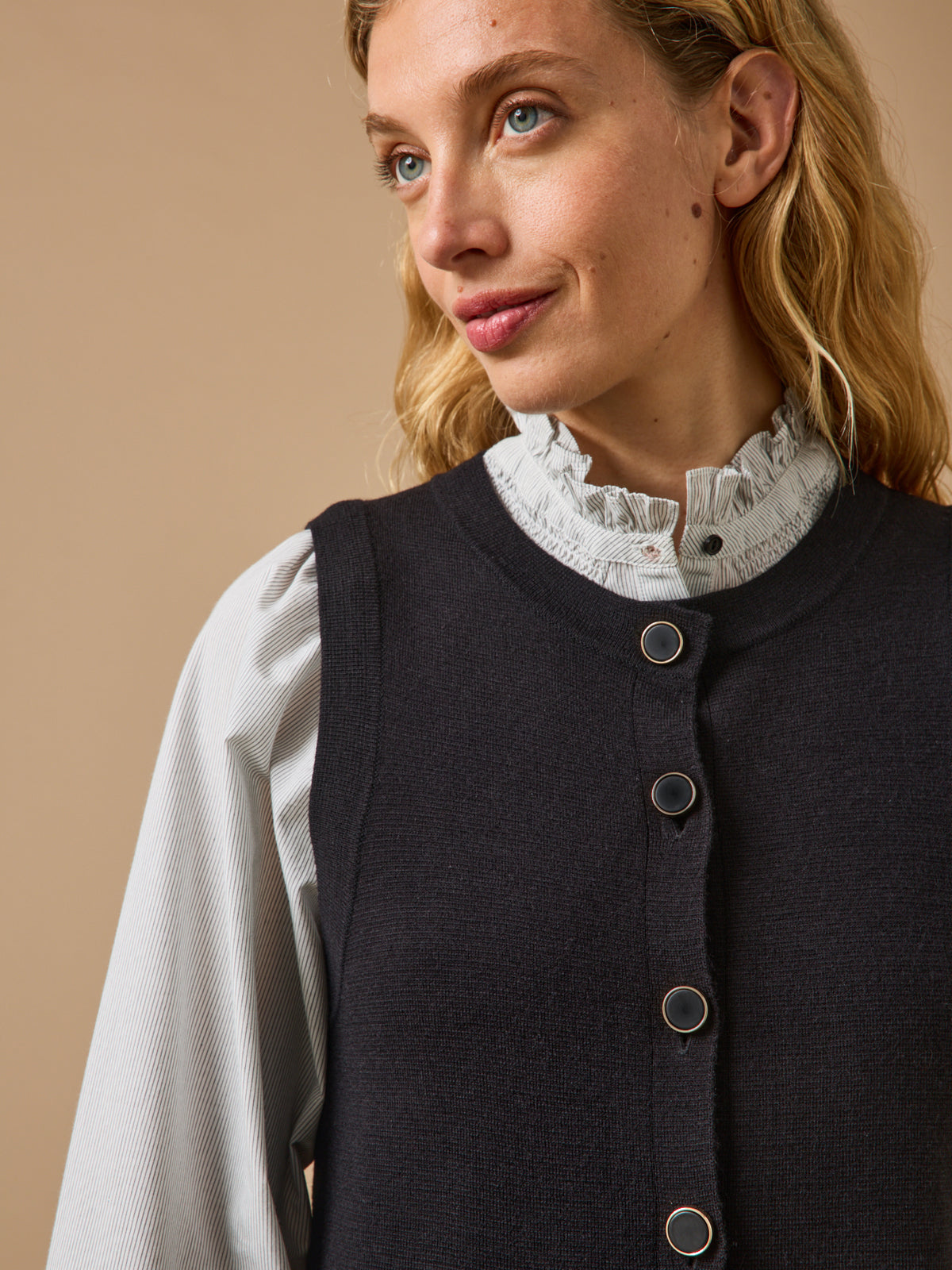 Robe sans manches femme maille milano