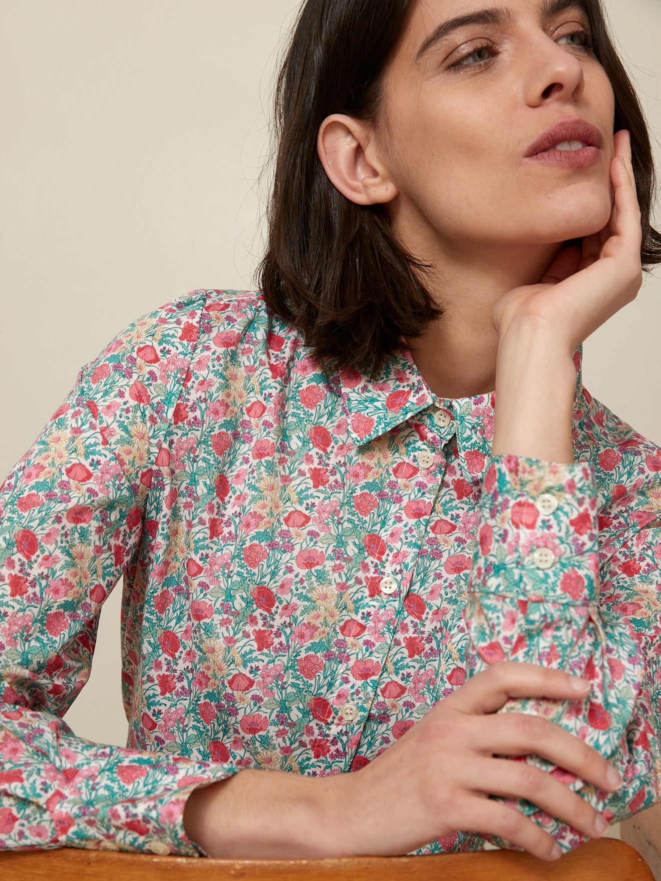Chemise femme - Tissu Liberty Florence May