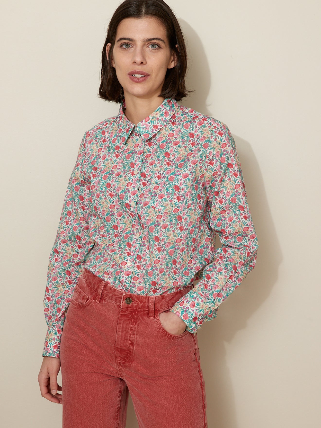 Chemise femme - Tissu Liberty Florence May