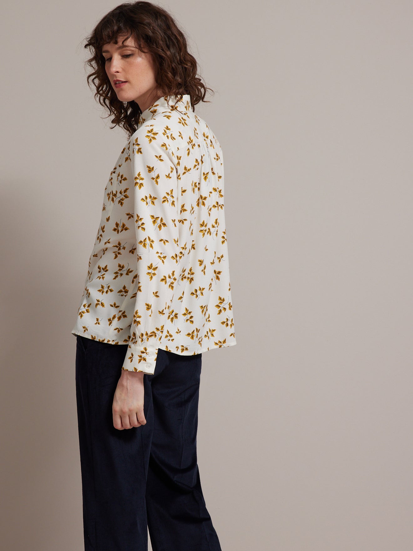 Chemise femme en viscose dobby