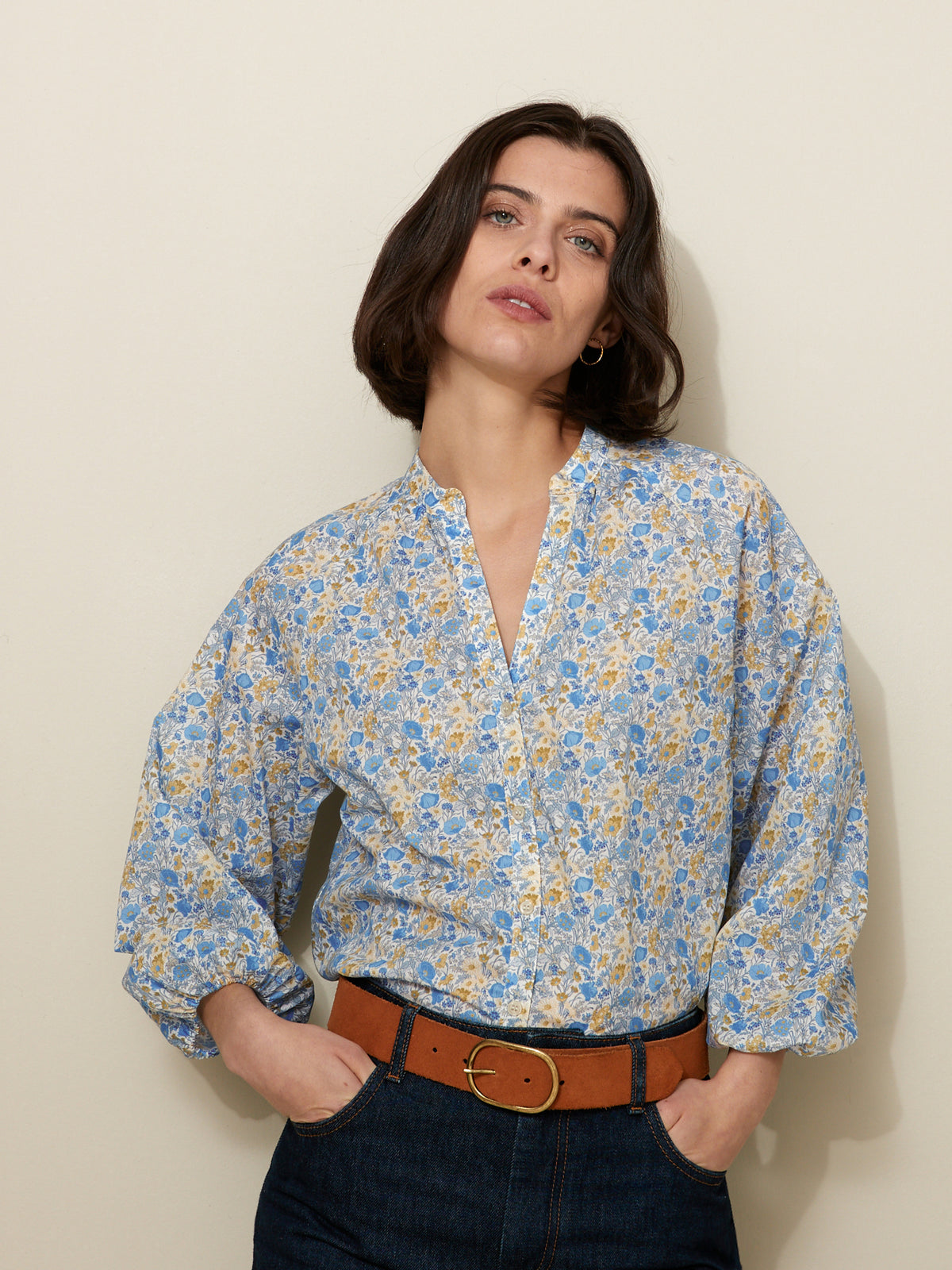 Damesbloes - Liberty-stof Florence May