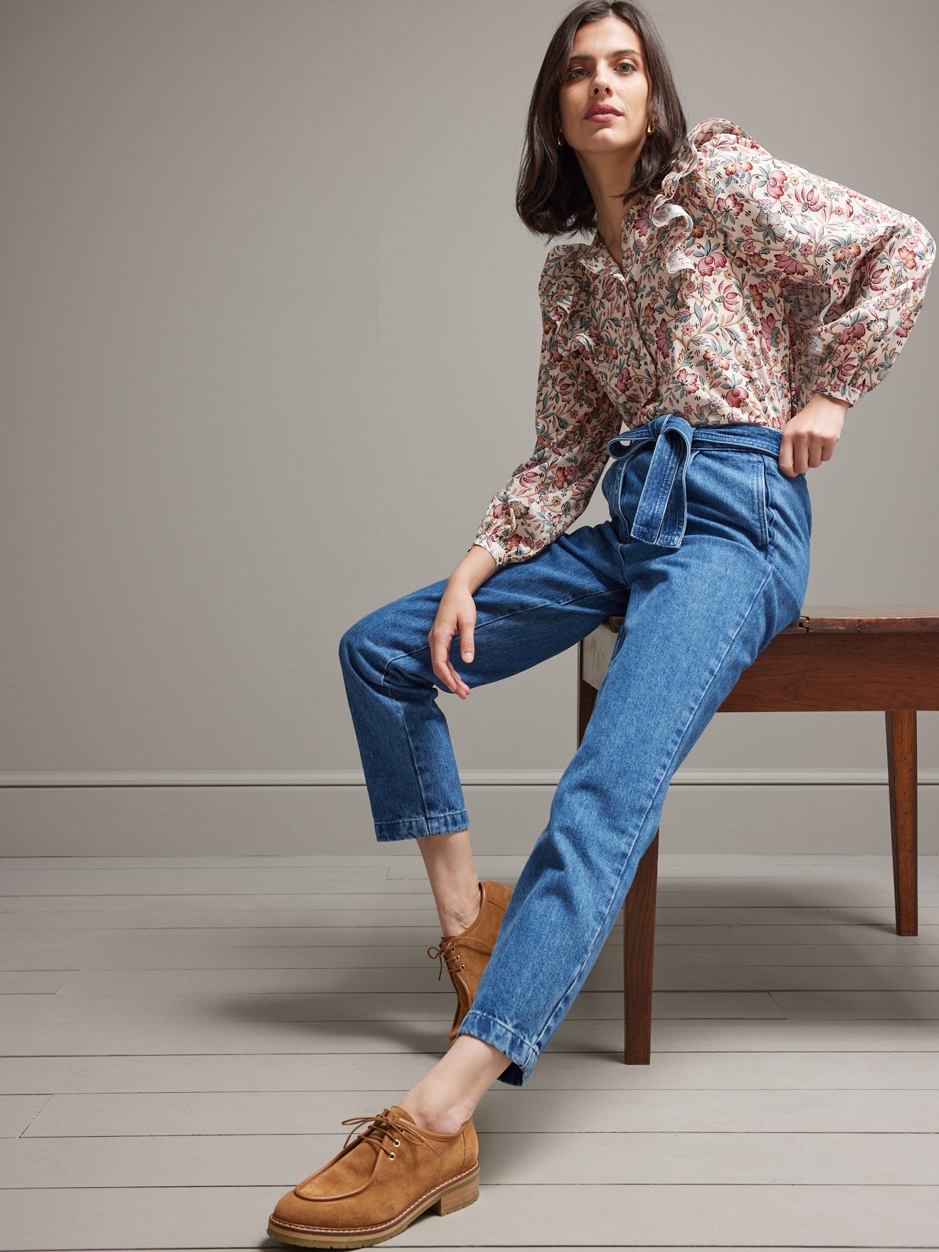 Chemise volantée femme imprimé Lilibeth