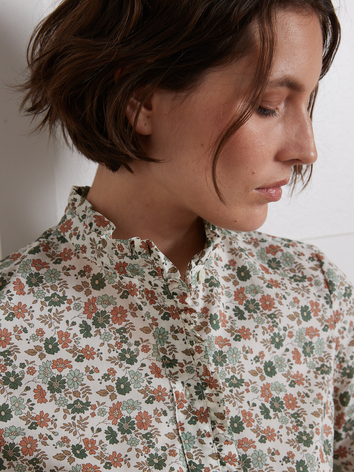 Dameshemd in Liberty-stof met strookje - Limited Collection