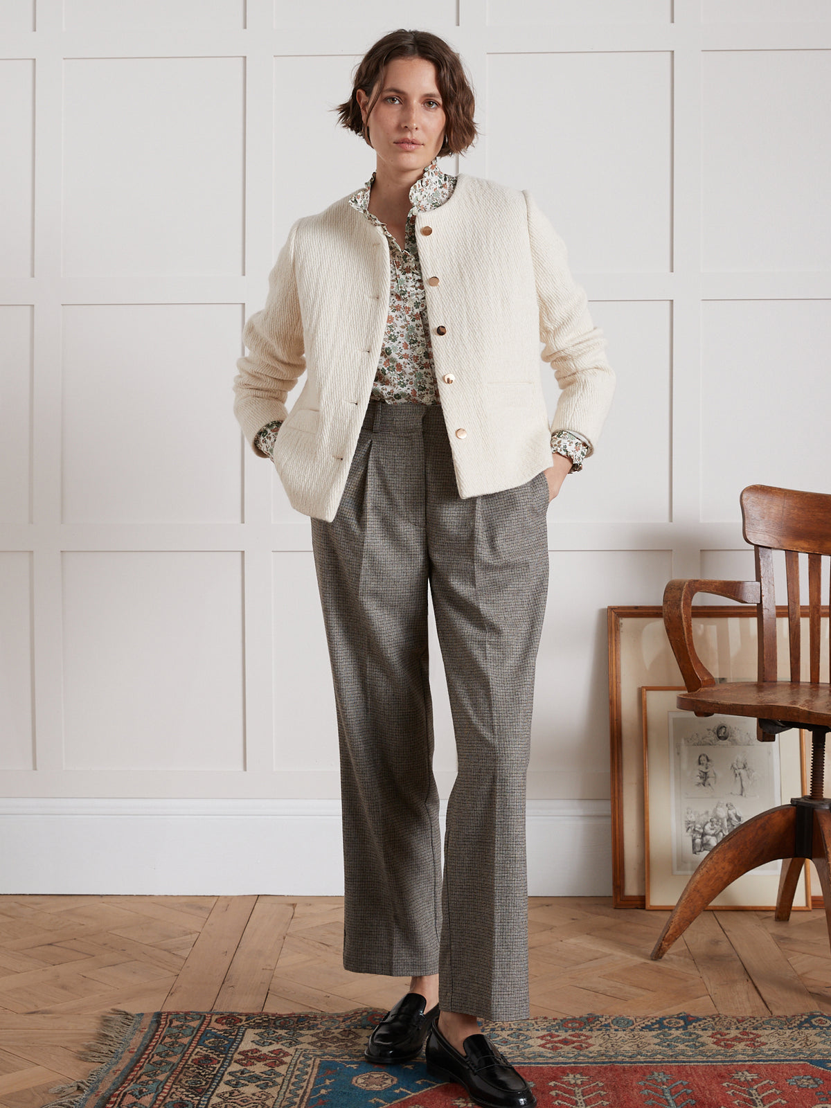 Dameshemd in Liberty-stof met strookje - Limited Collection