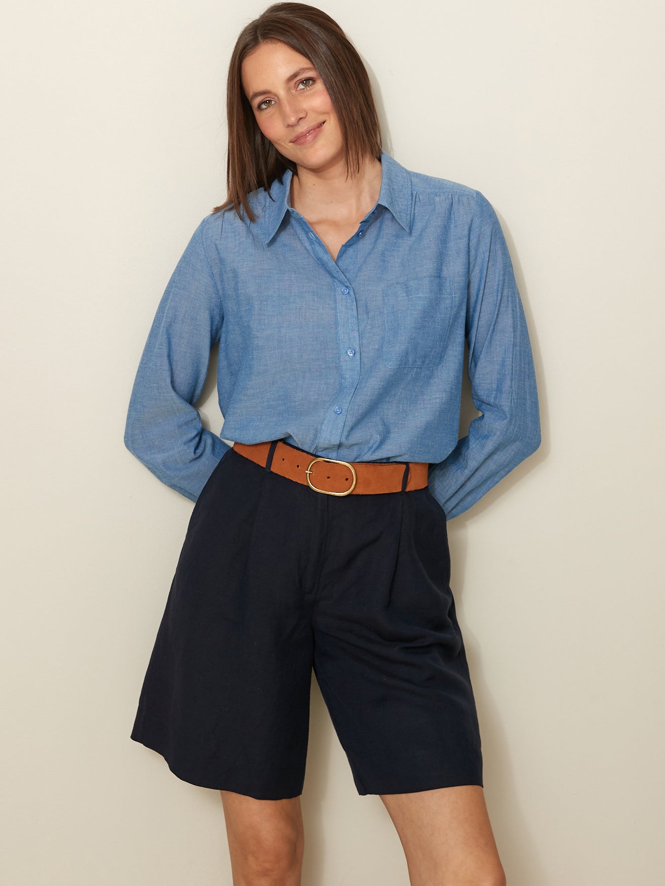 Chemise chambray femme