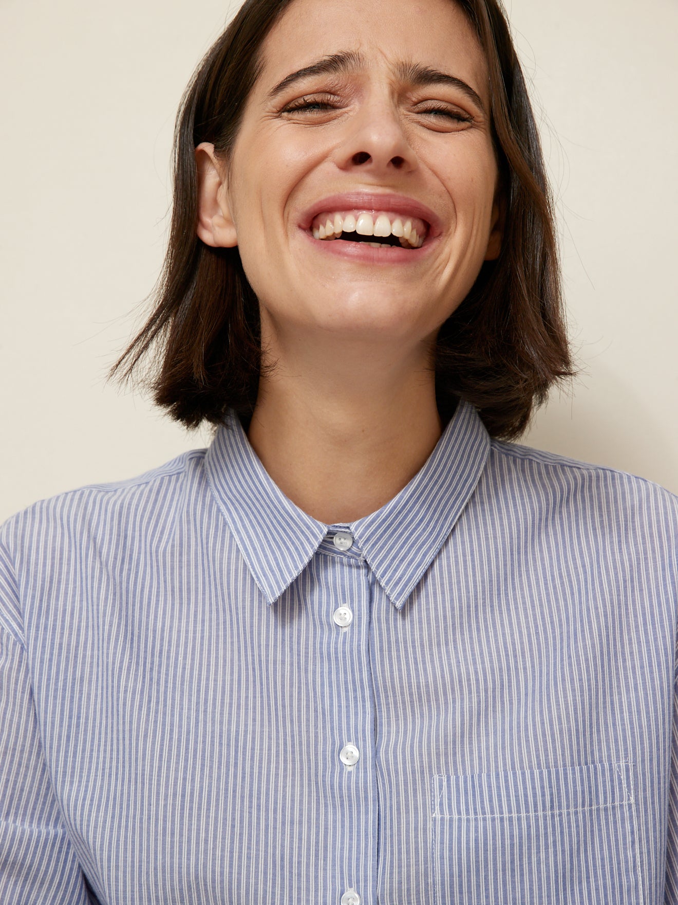 Chemise rayée femme