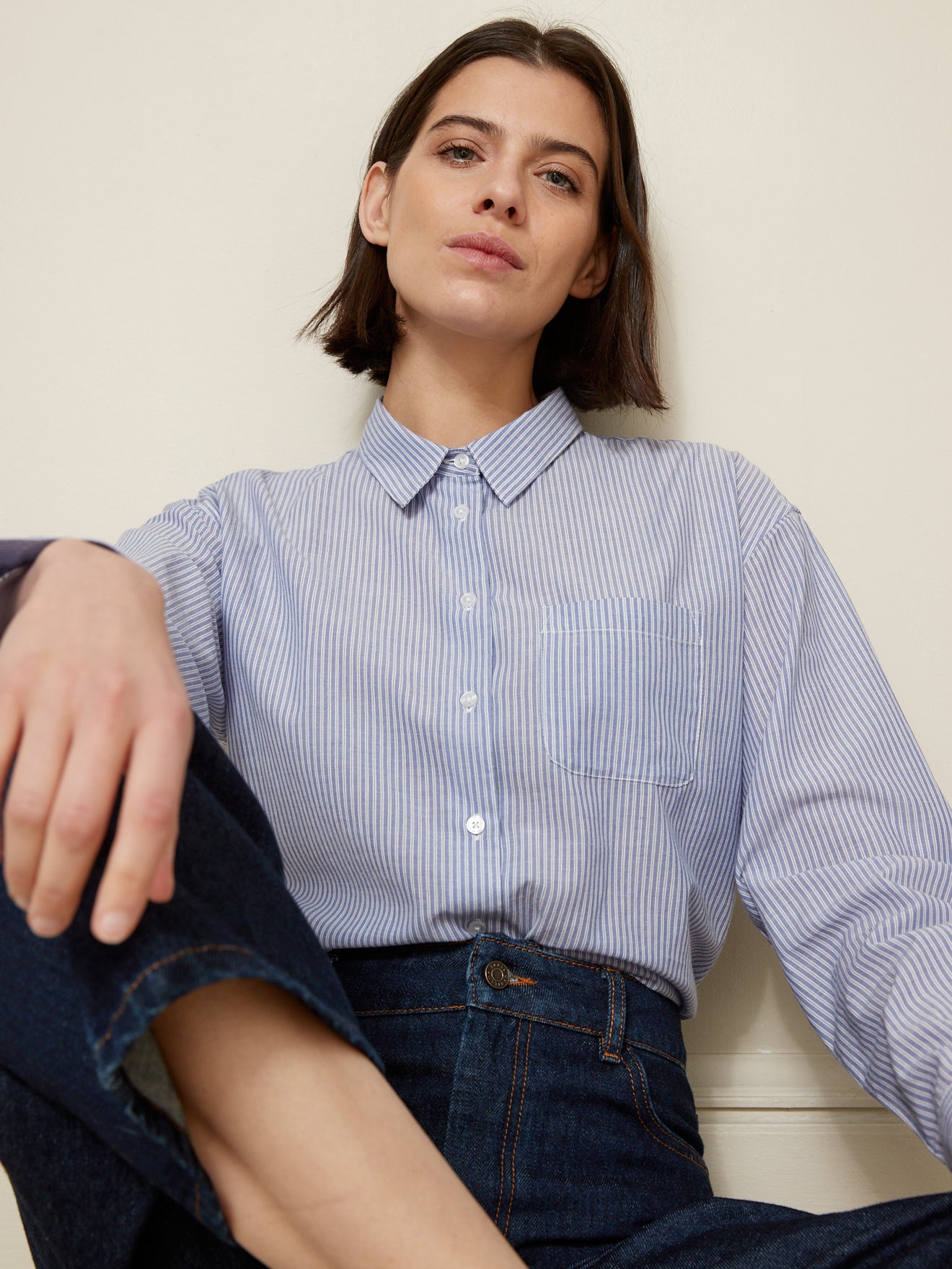 Chemise rayée femme