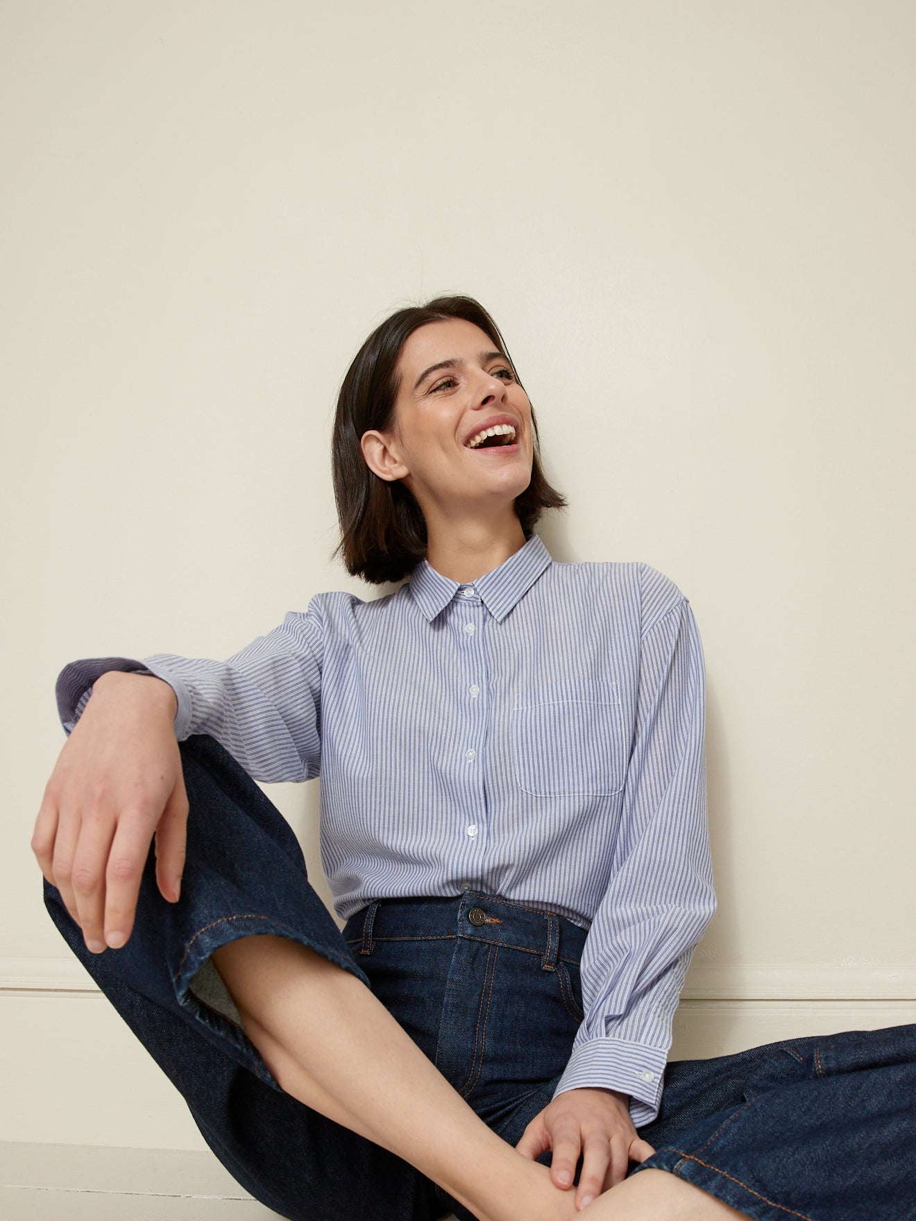 Chemise rayée femme