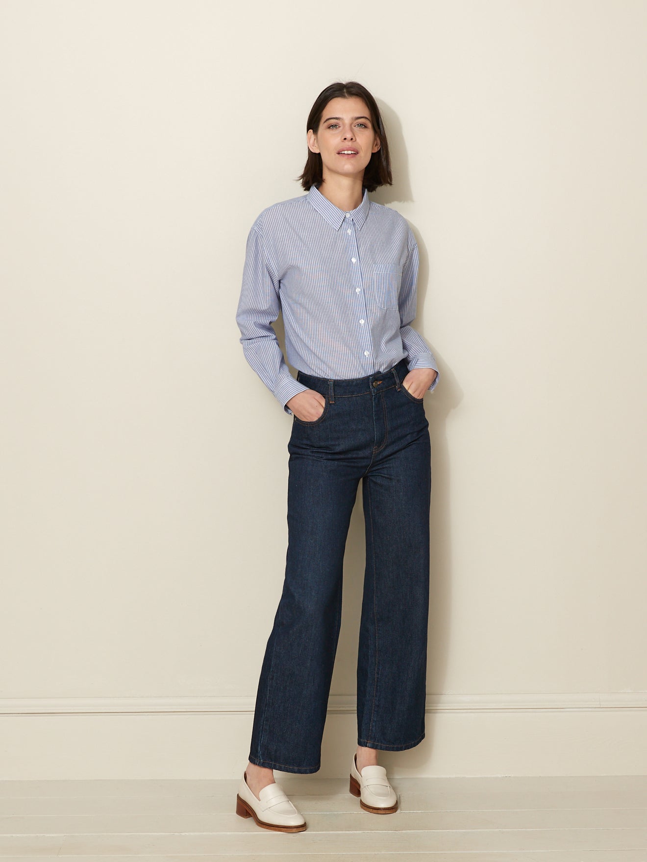 Chemise rayée femme