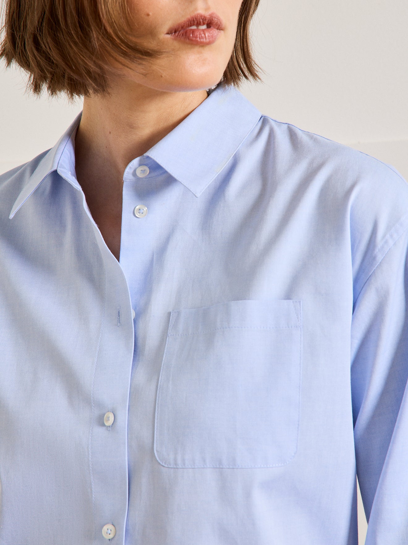 Chemise unie oxford femme - coton biologique