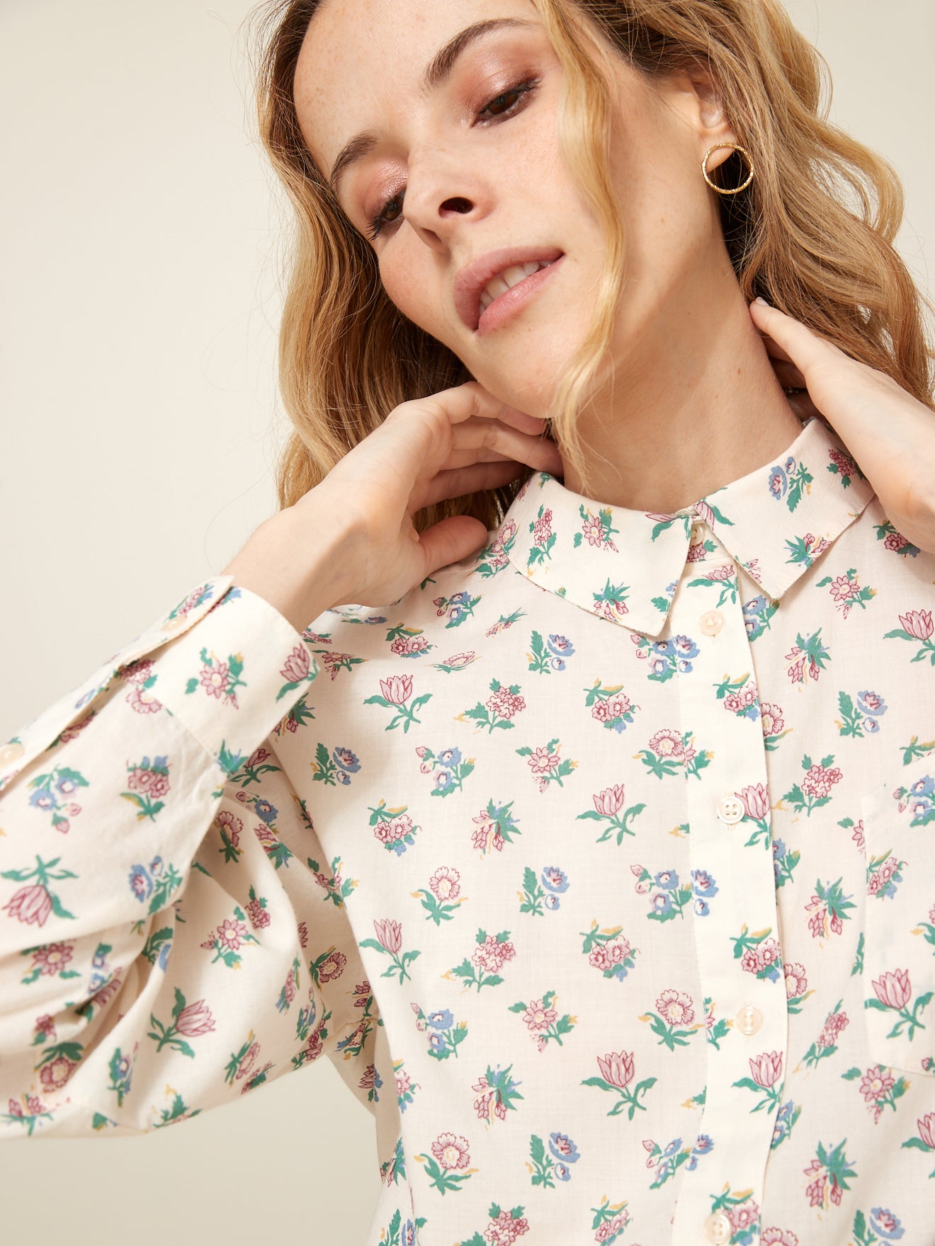 Dameshemd met Suzy-print