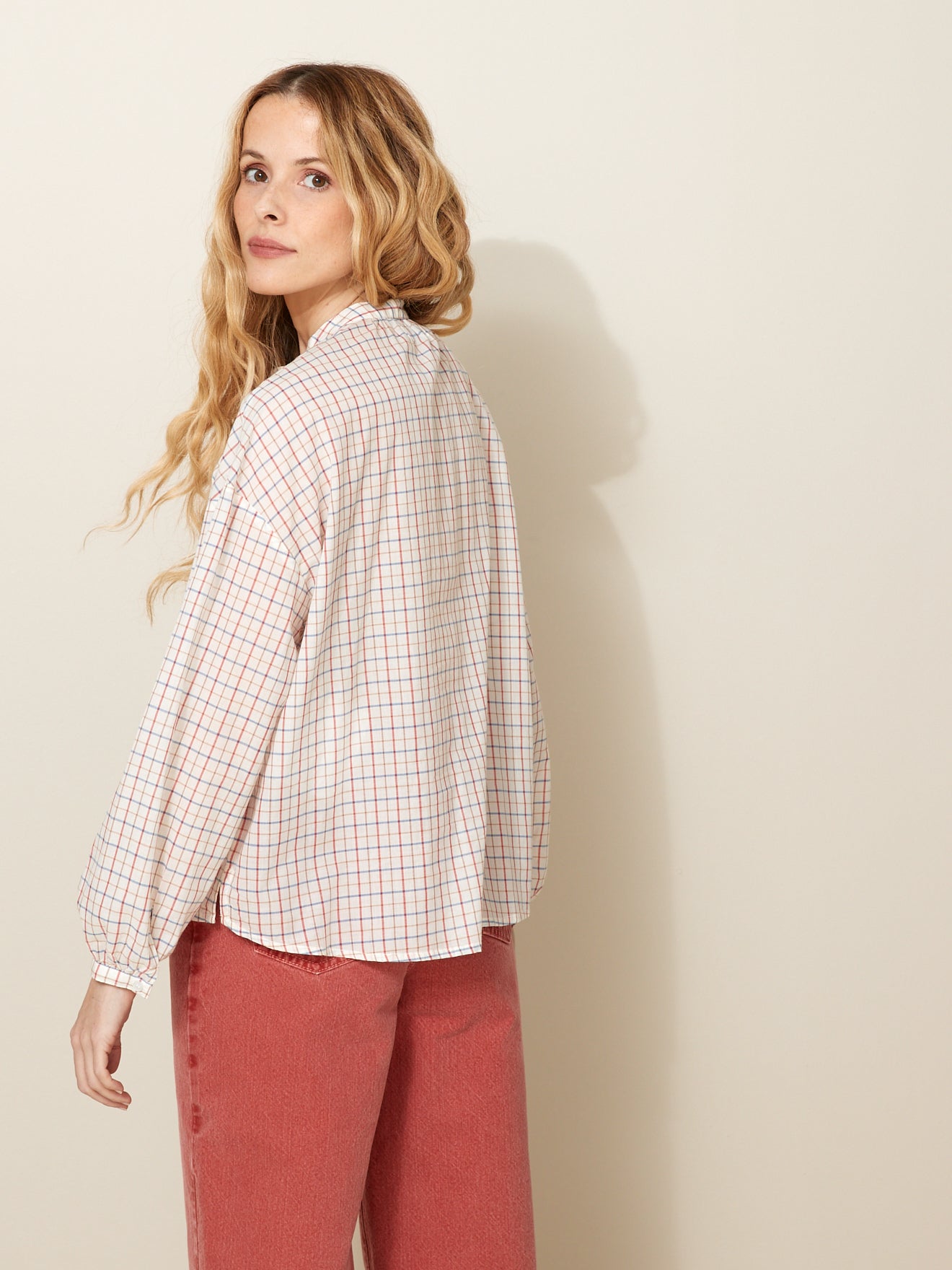 Chemise carreaux Tattersall femme