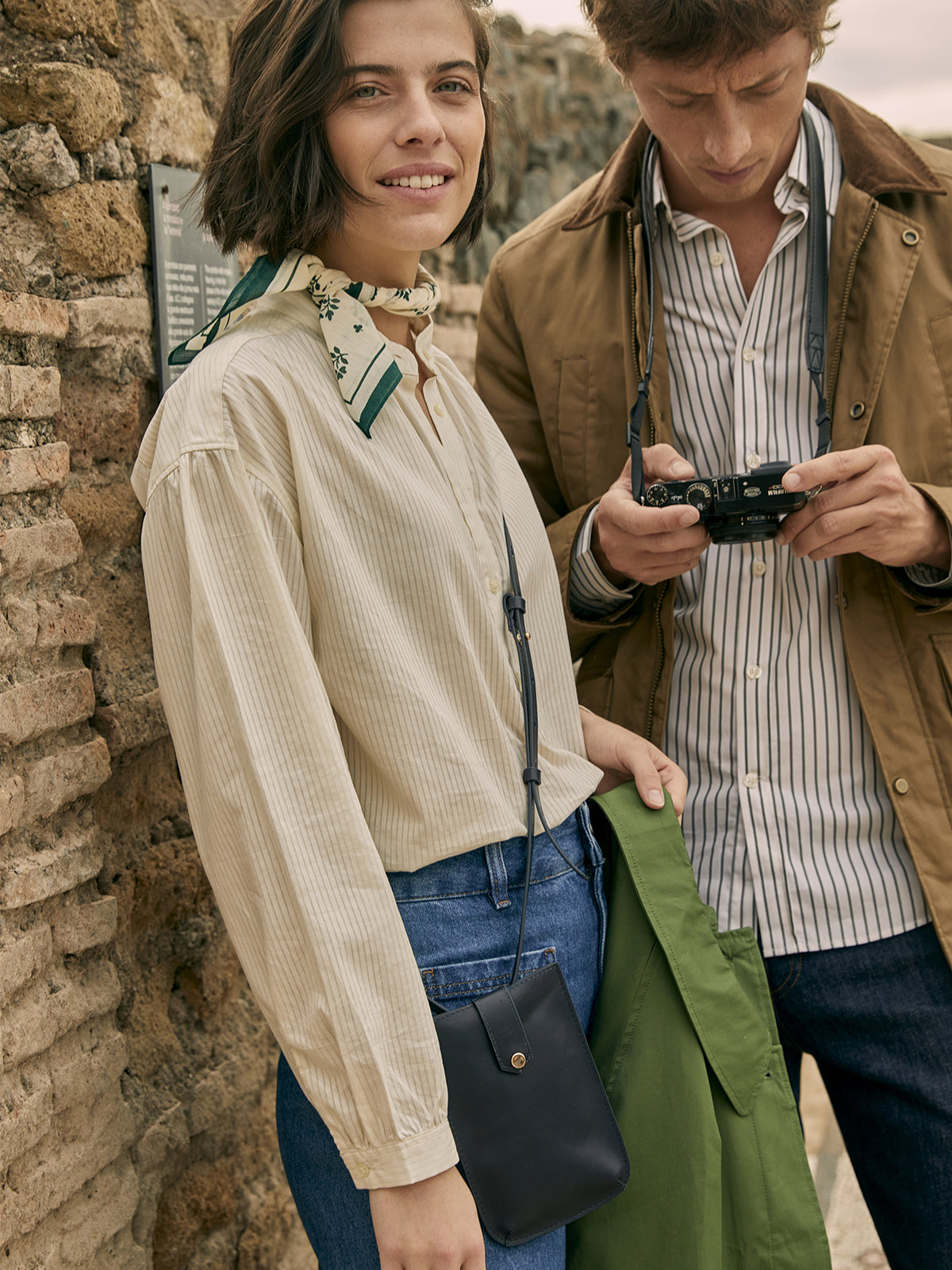 Blouse rayures dobby femme