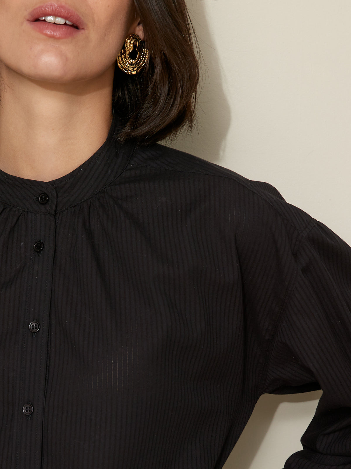 Blouse rayures dobby femme