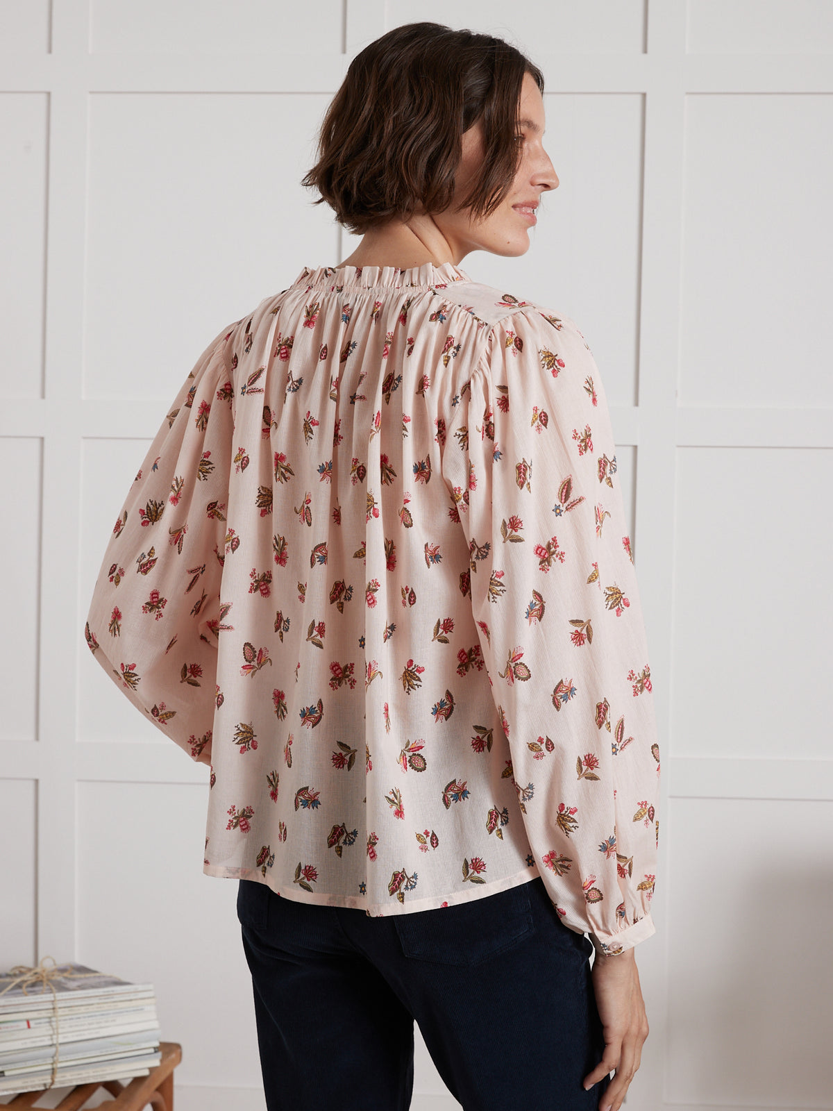 Blouse voile de coton femme imprimé Helena