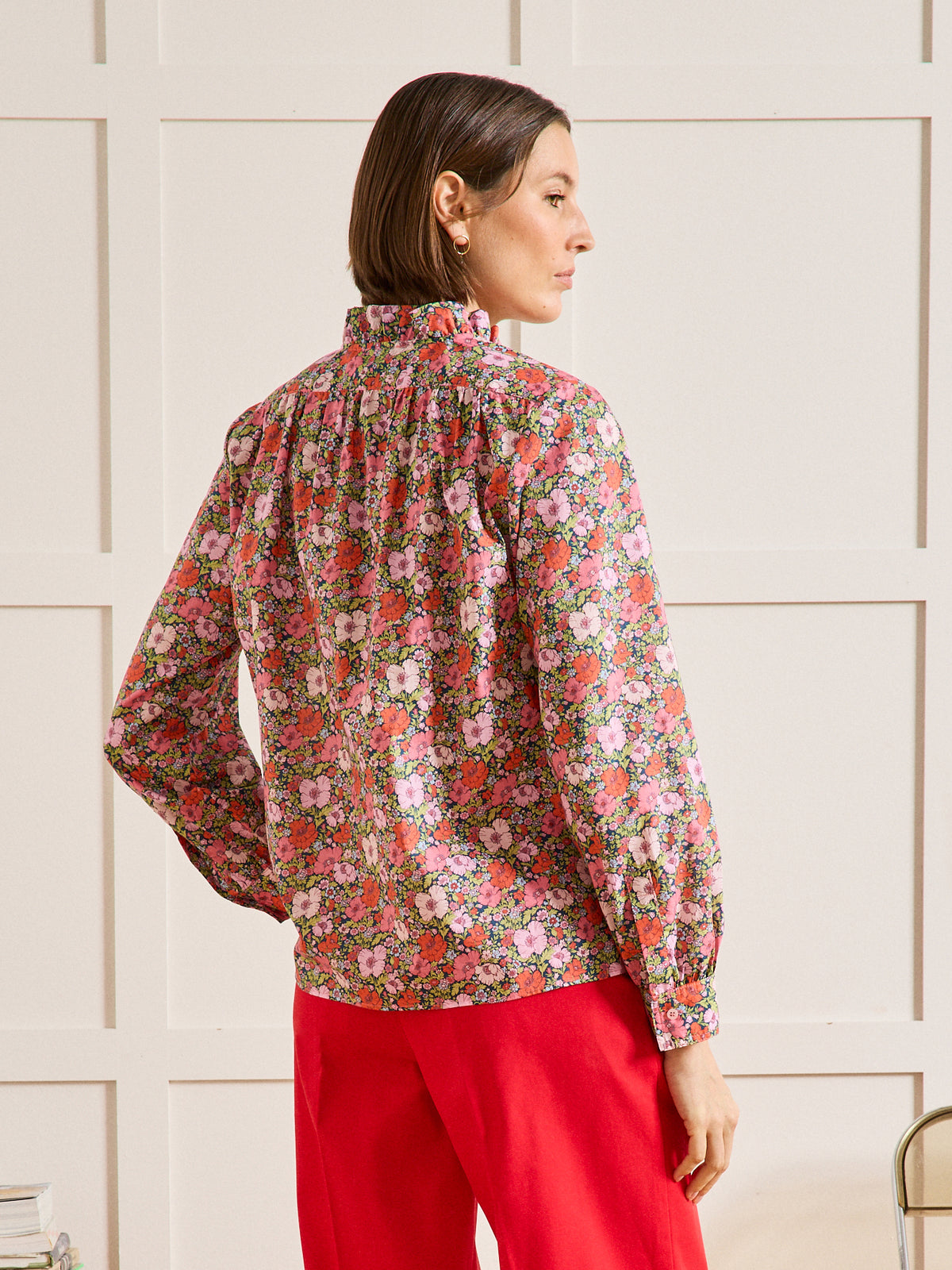 Blouse volantée femme tissu Liberty - Limited Collection