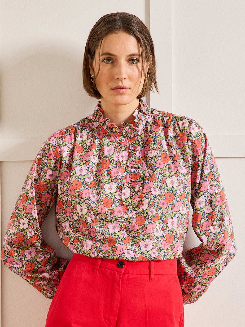 Blouse volantée femme tissu Liberty - Limited Collection