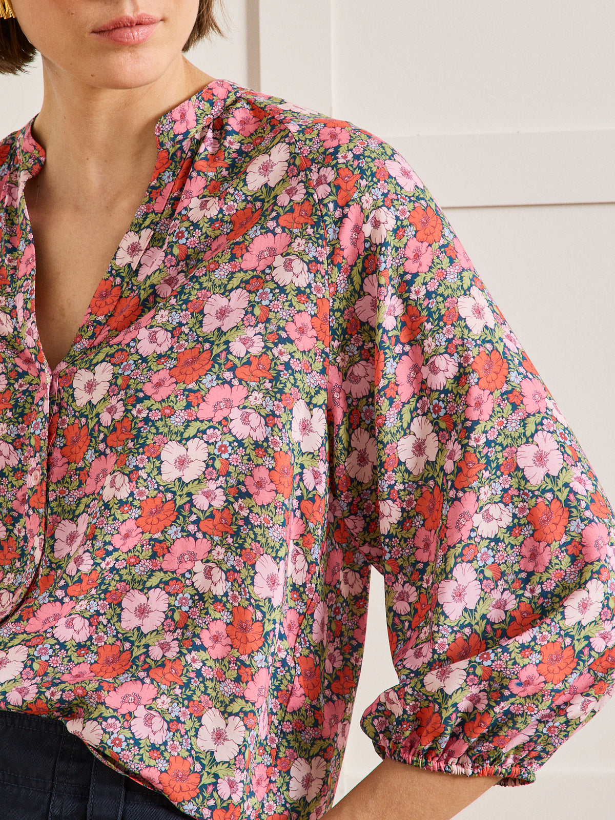 Blouse femme tissu Liberty Meadow Song - Limited Collection
