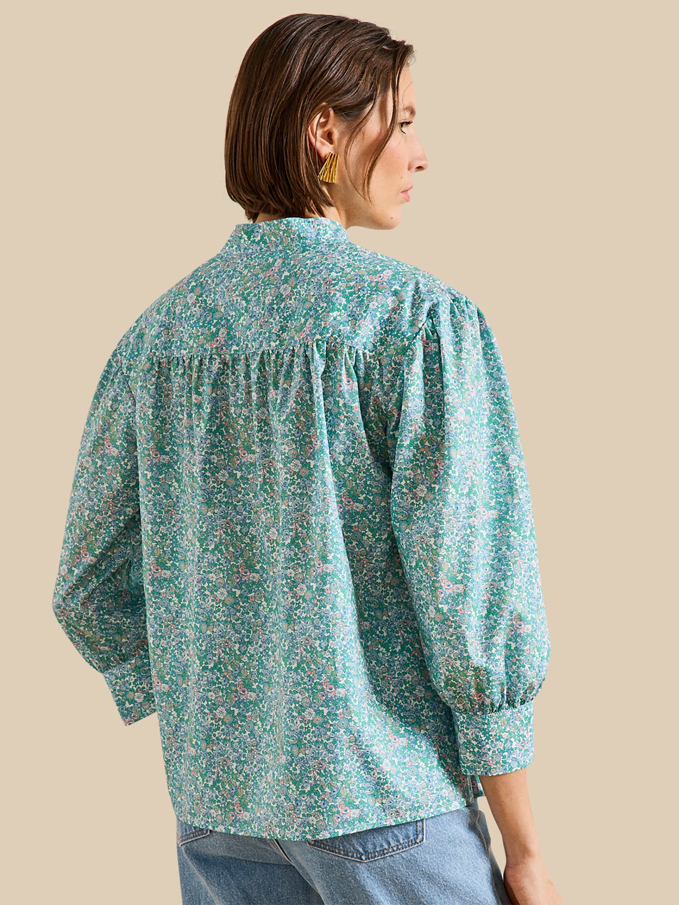 Damesbloes in Liberty-stof "Harriet" - Limited Collection