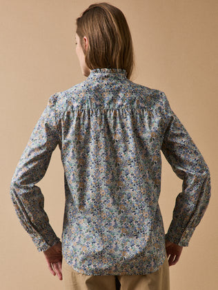 Chemise volantée femme tissu Liberty - Limited Collection