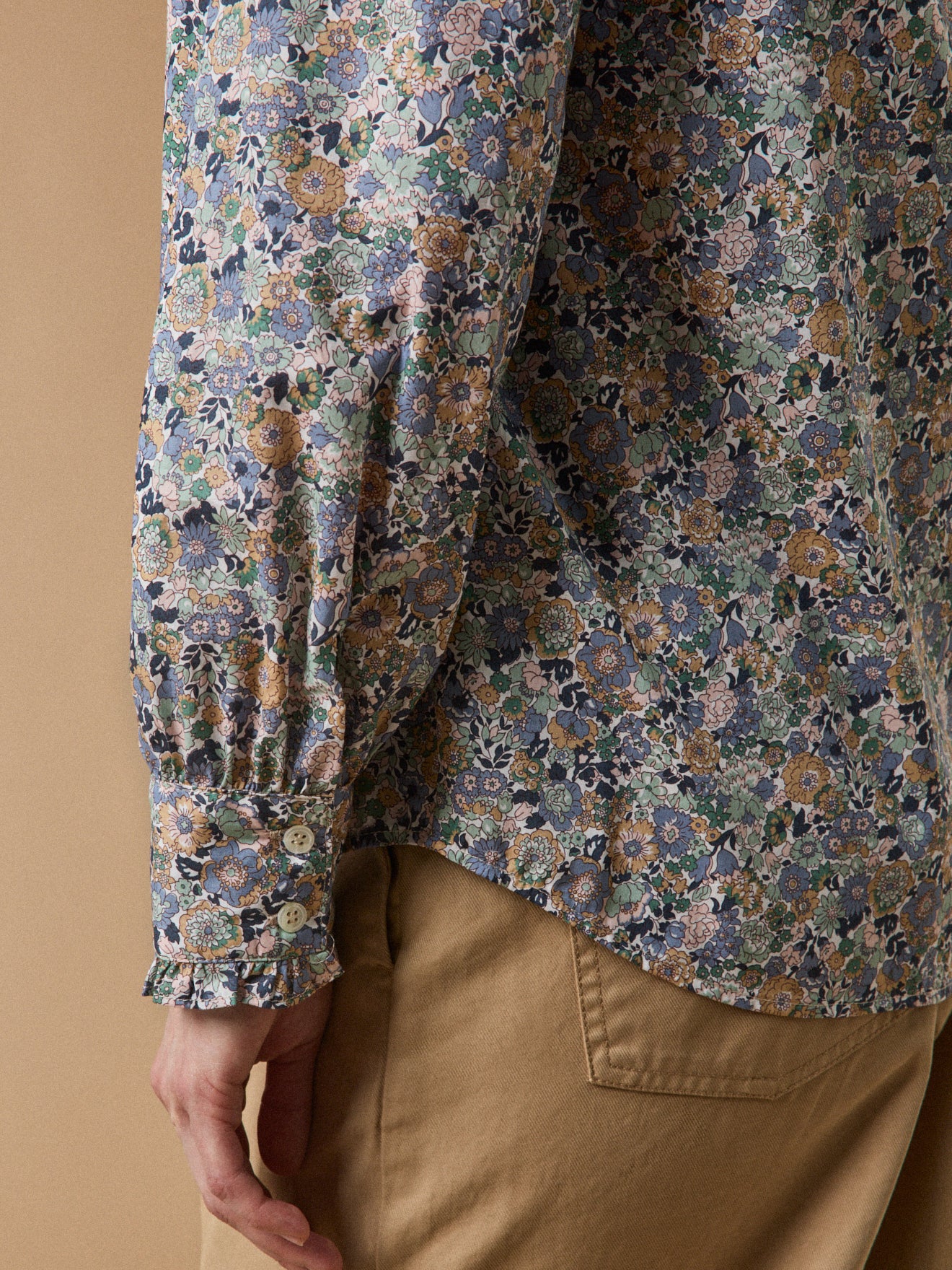 Dameshemd in Liberty-stof met strookjes - Limited Collection