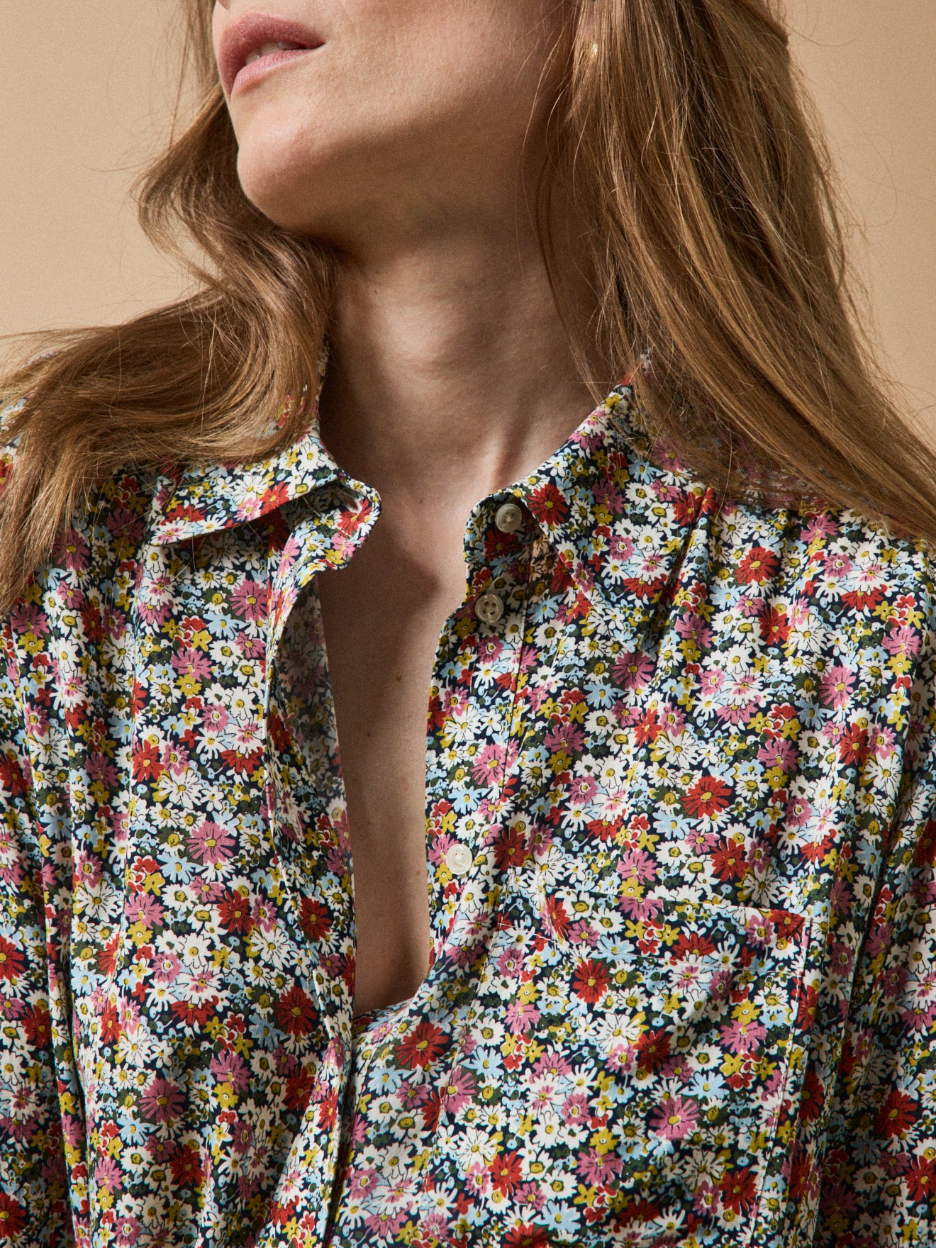Damesbloes in Liberty-stof "Libby" - Limited Collection