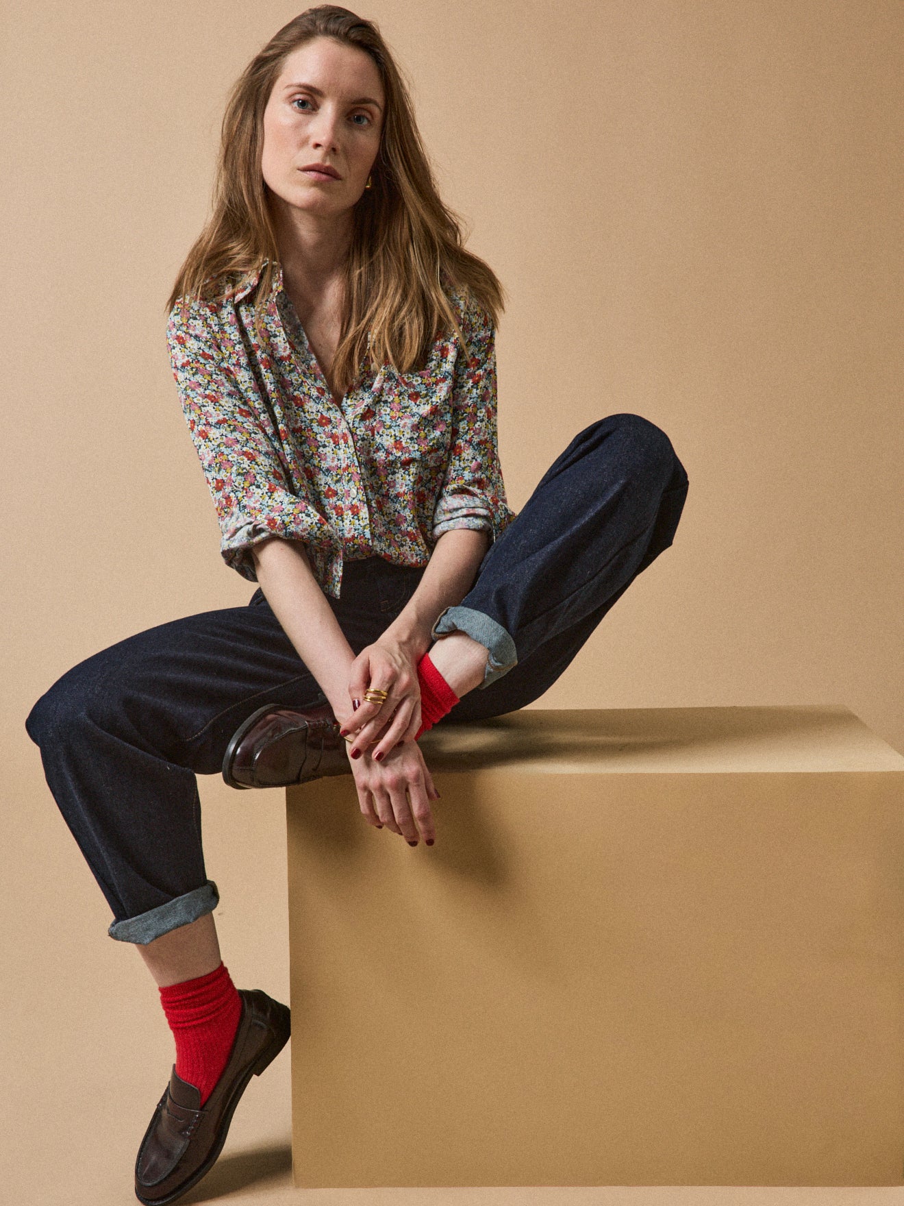 Damesbloes in Liberty-stof "Libby" - Limited Collection