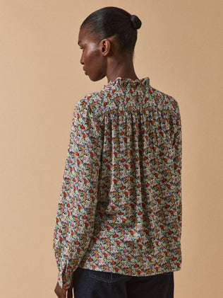 Blouse col volanté femme tissu Liberty Libby - Limited Collection