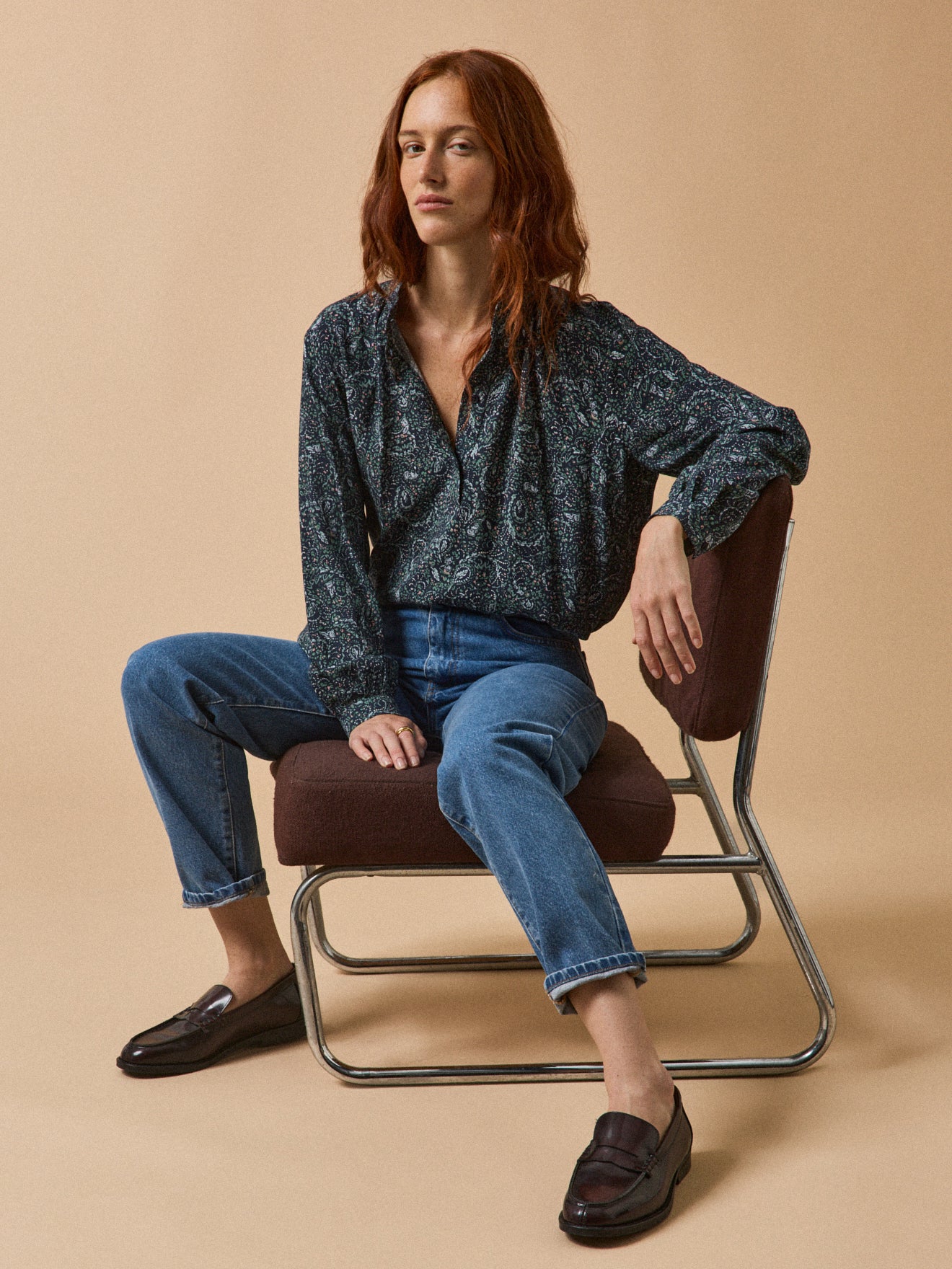 Damesbloes met Noelia-print van Pablo Piatti