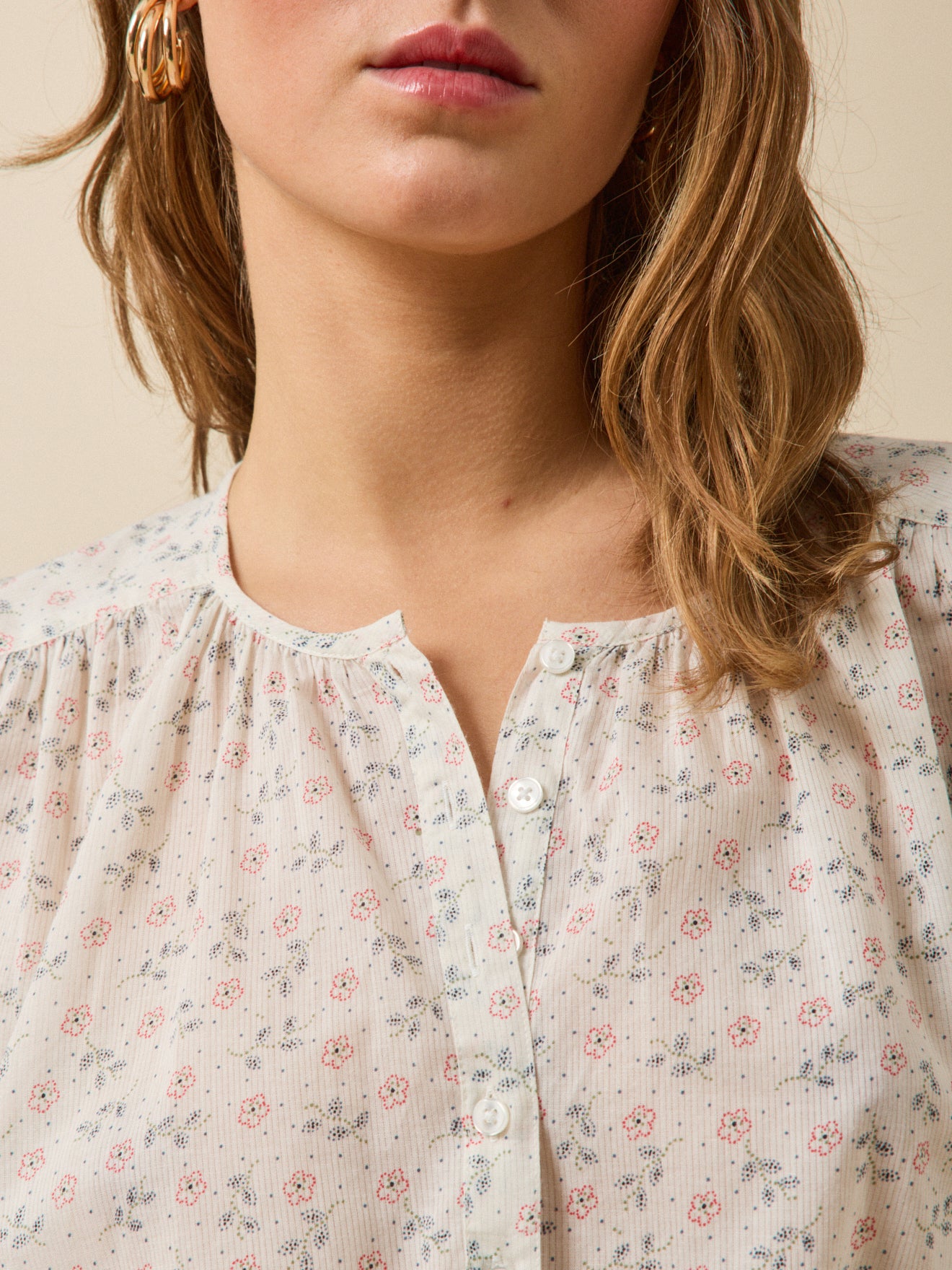 Damesbloes met Lily-print