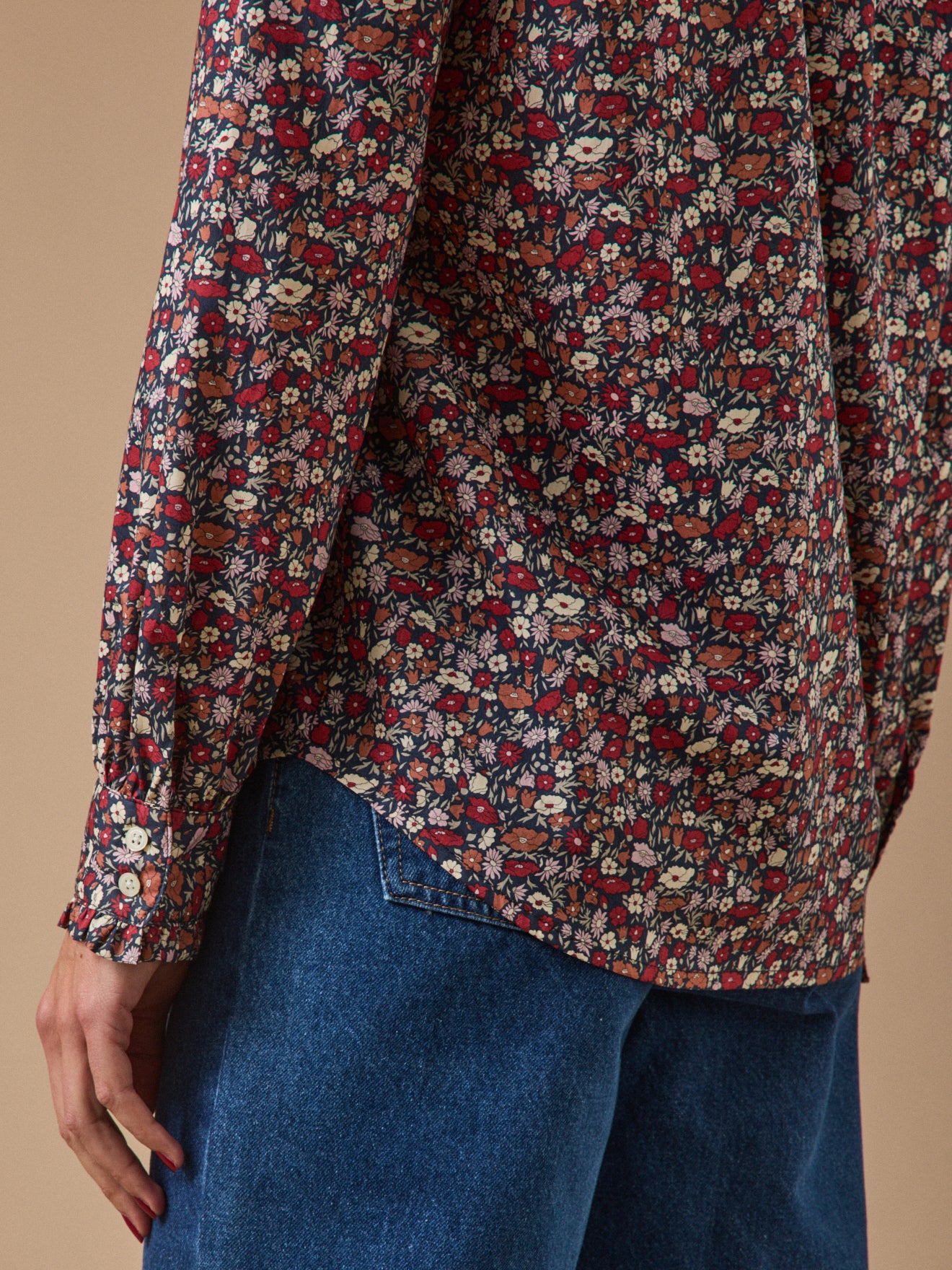 Blouse femme tissu Liberty - Coupe Émilie