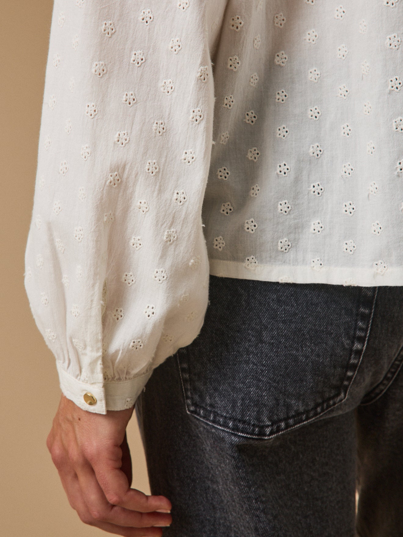 Blouse femme broderie anglaise