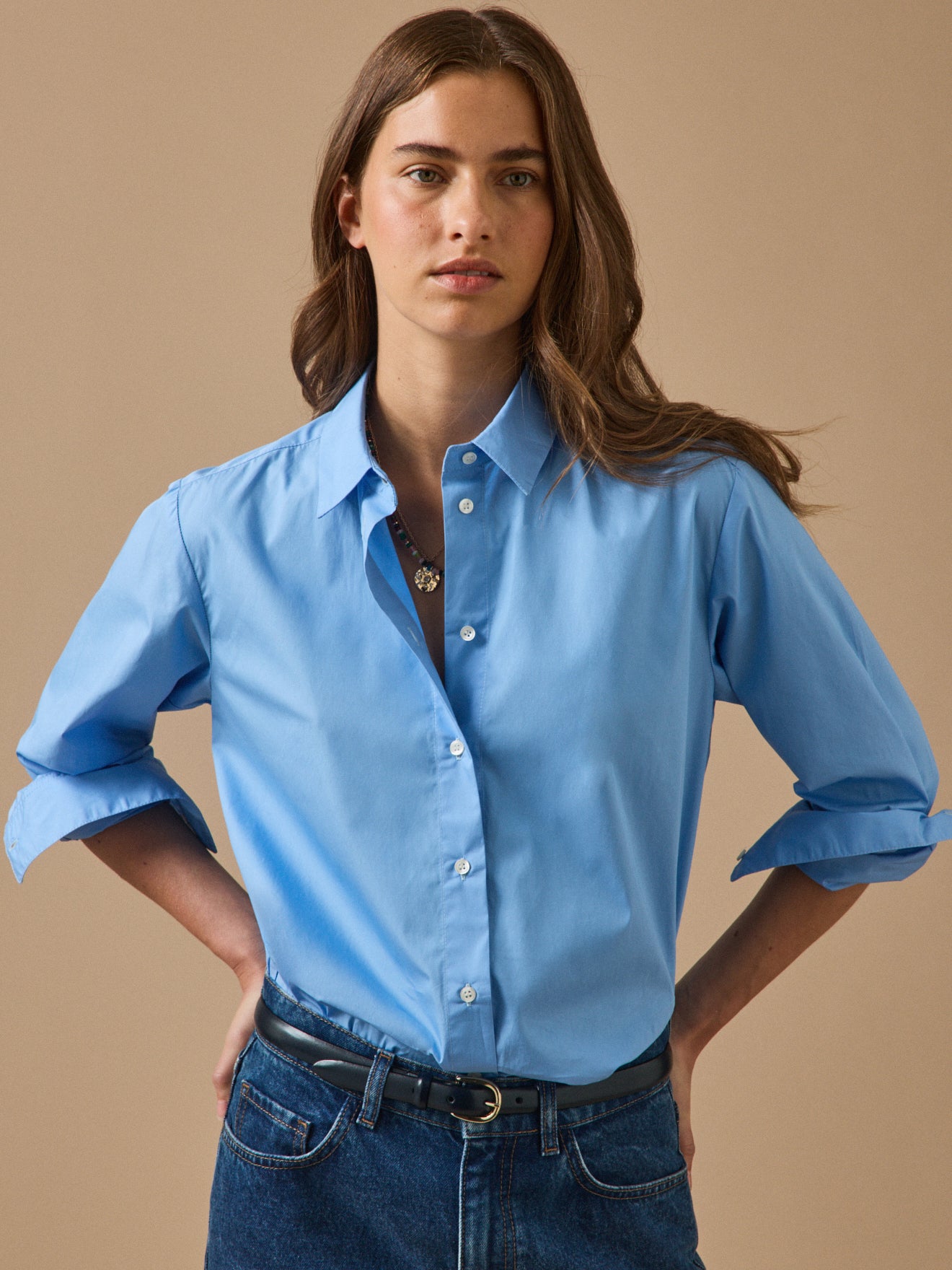 Hemd in popeline - model Gaby