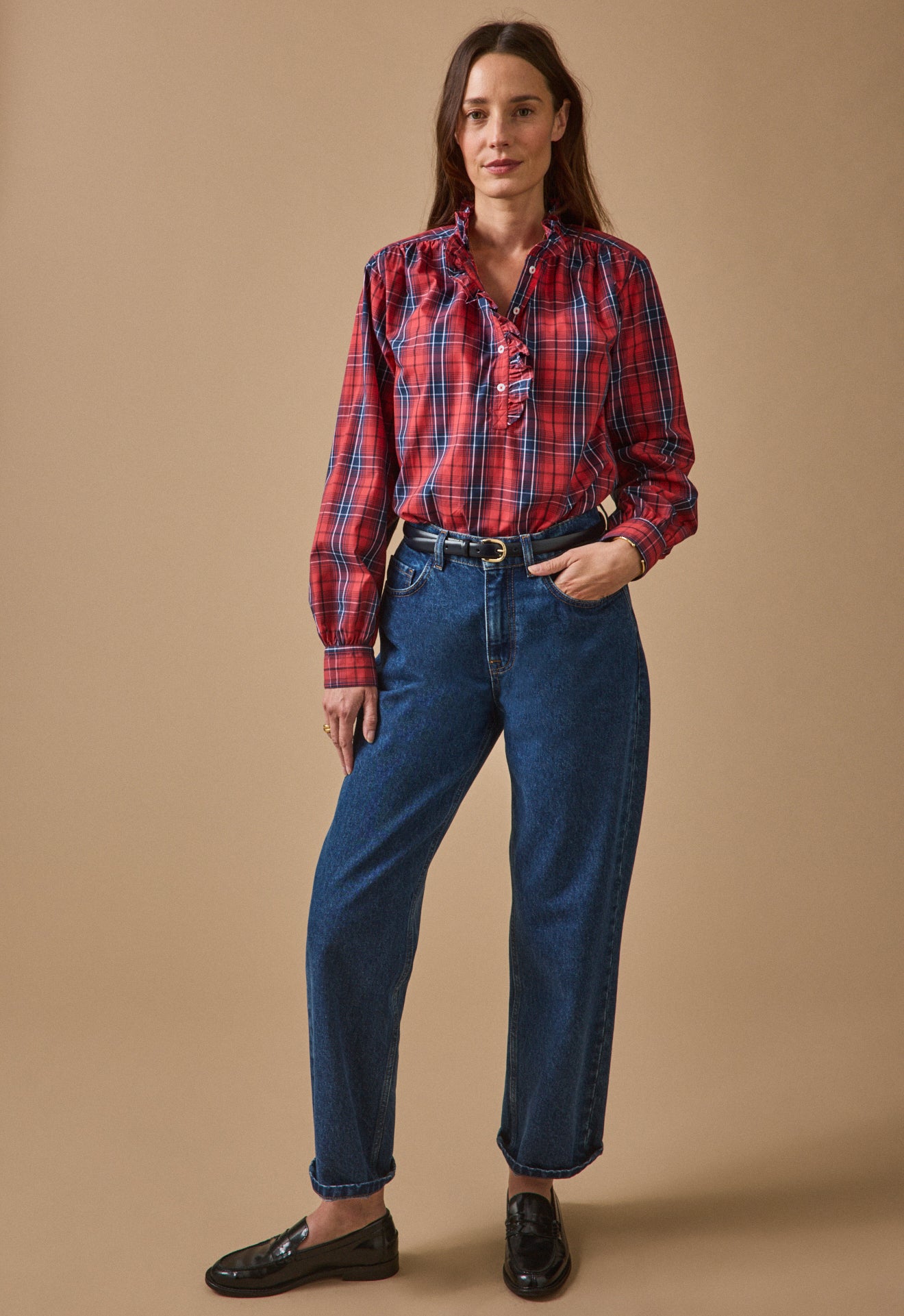 Blouse carreaux femme - Coupe Noémie