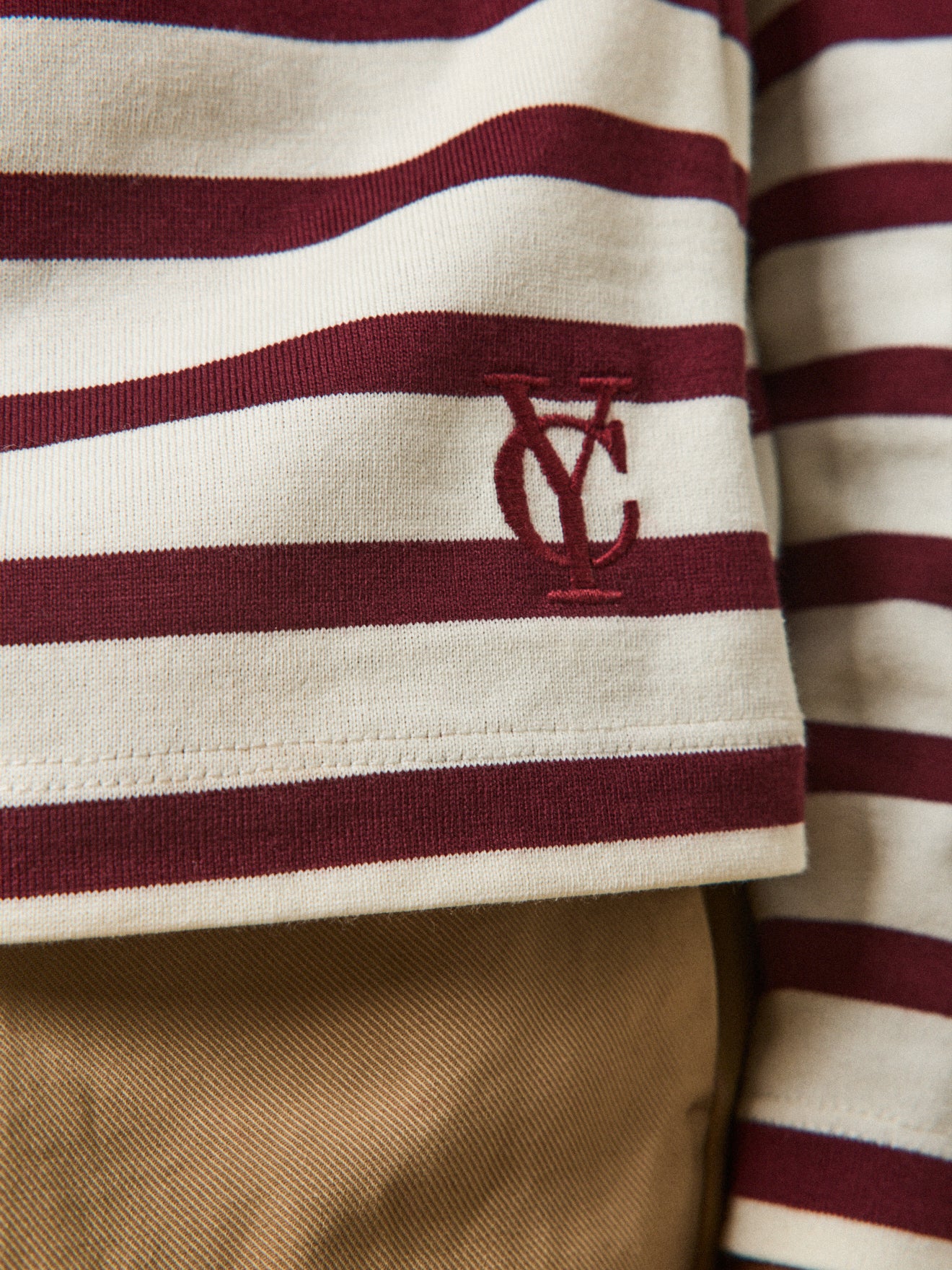 Damesshirt in marinestijl - biokatoen
