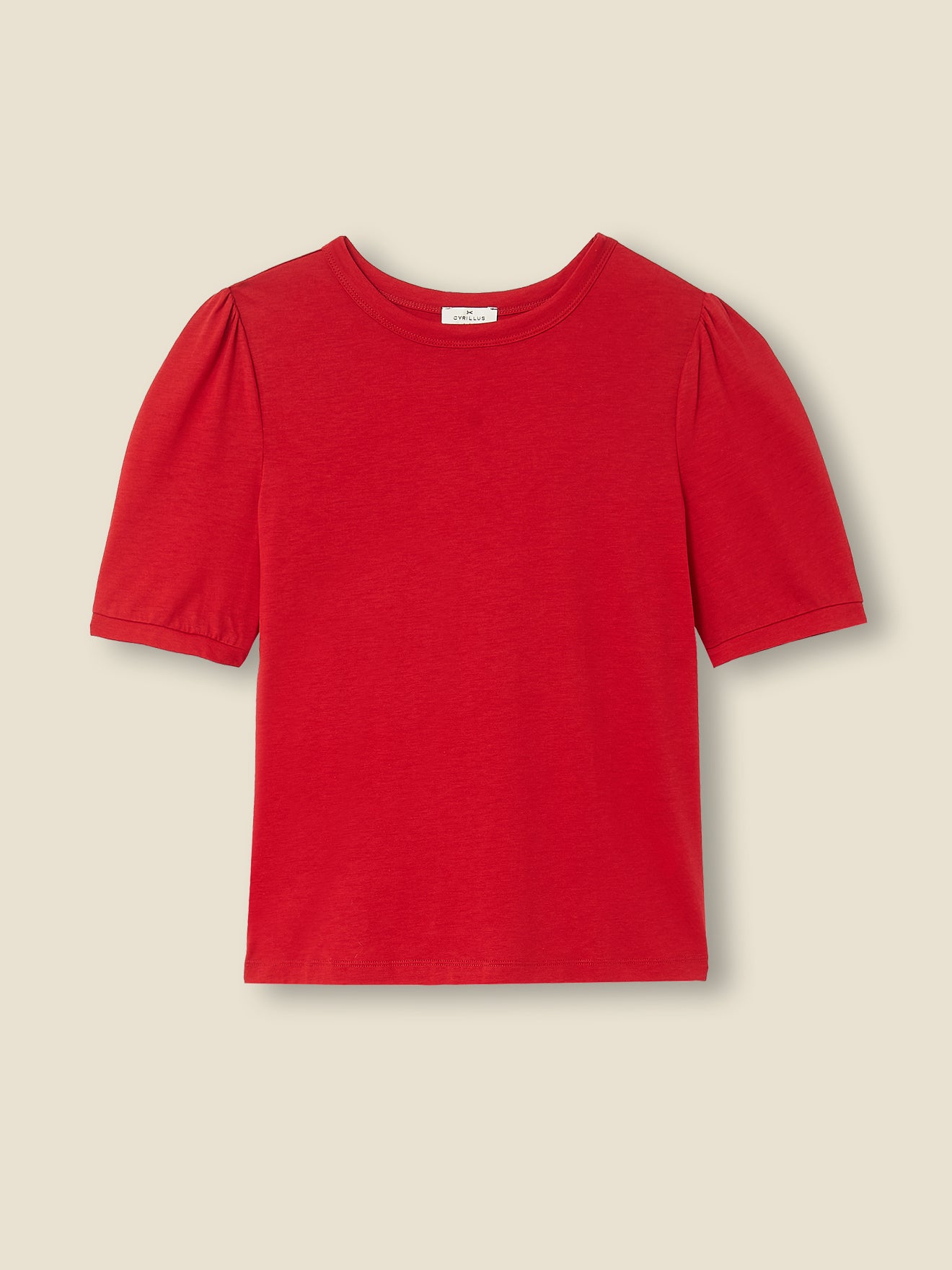 Damesshirt met ballonmouwen - katoen en lyocell