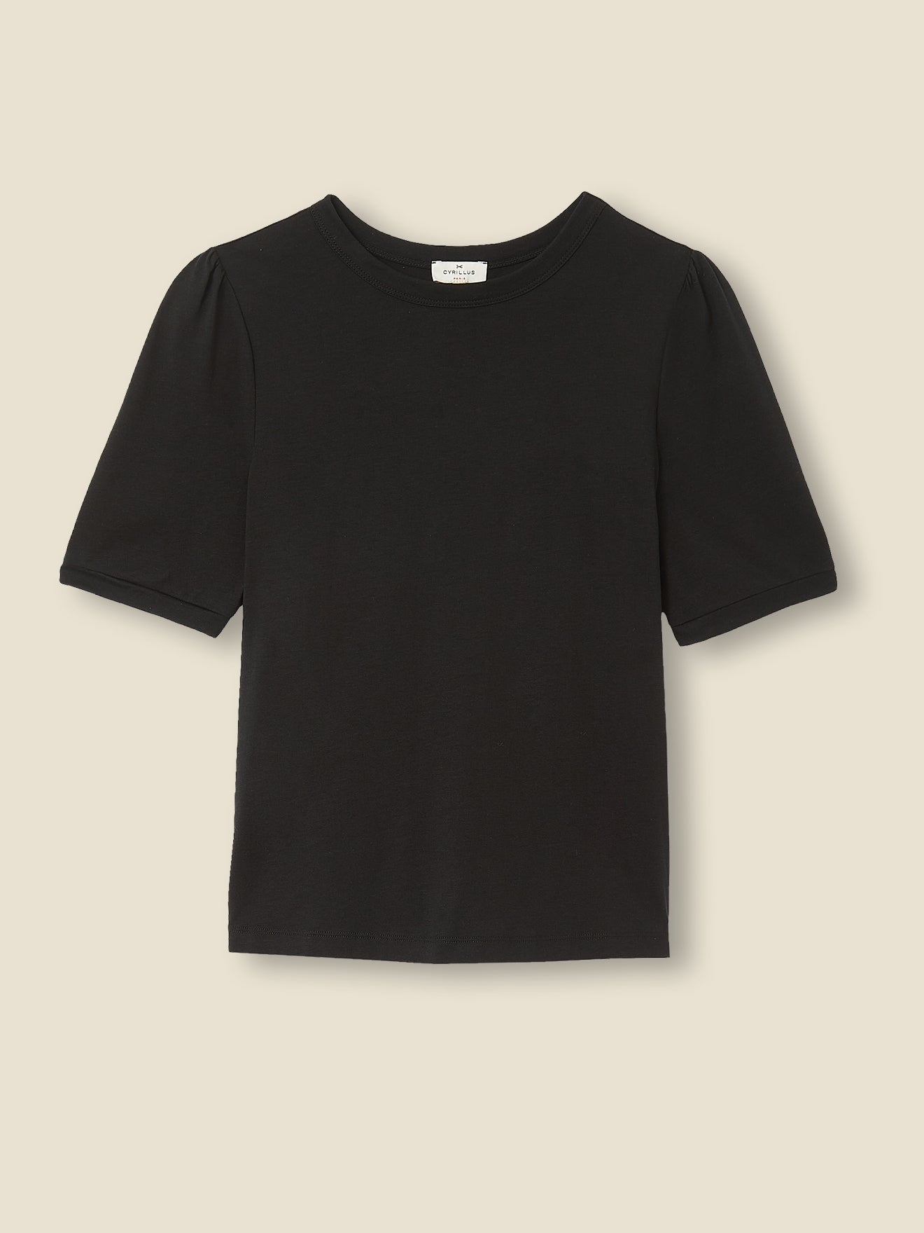 Damesshirt met ballonmouwen - katoen en lyocell
